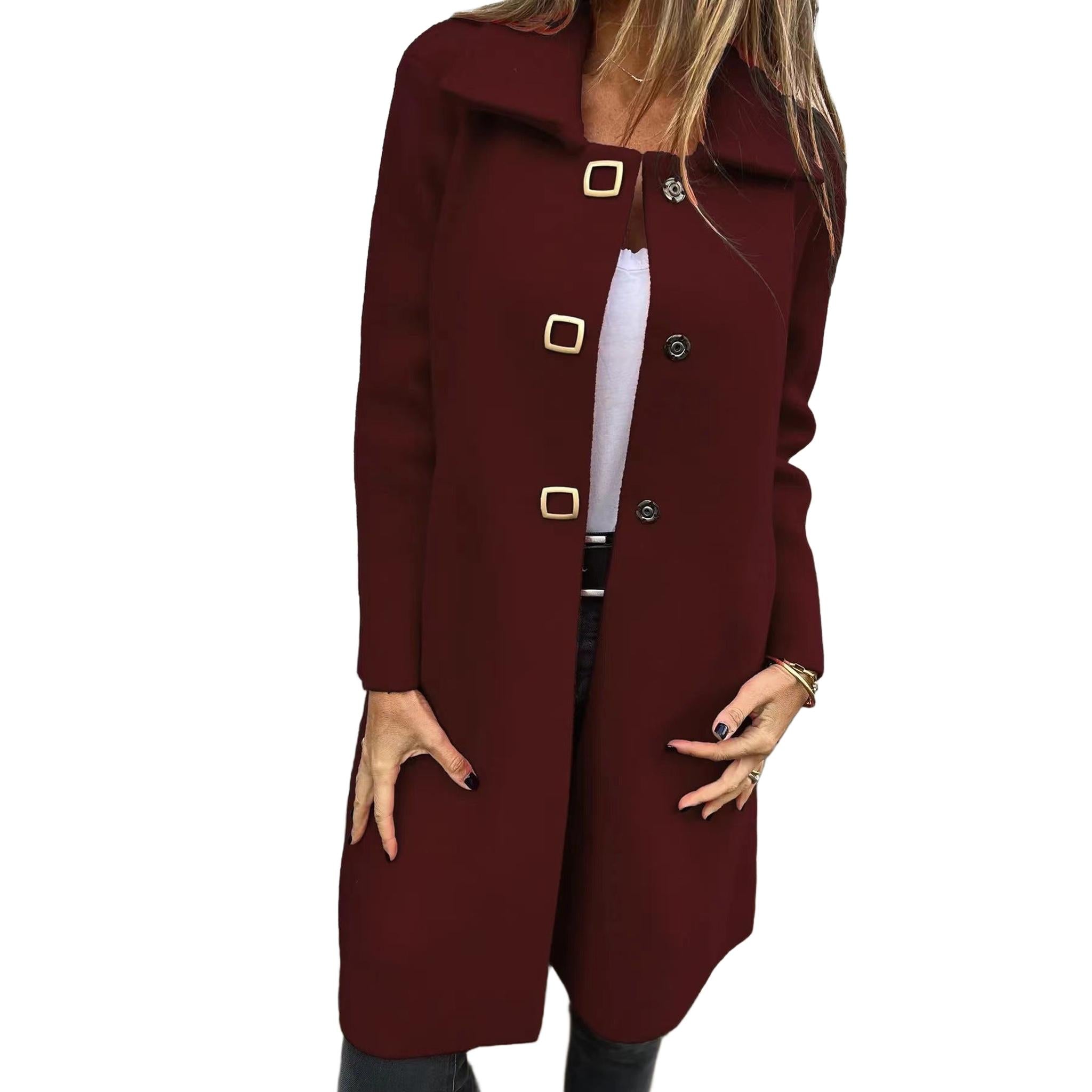 Horizon Essentials | Premium Mid-Length Single-Breasted Coat