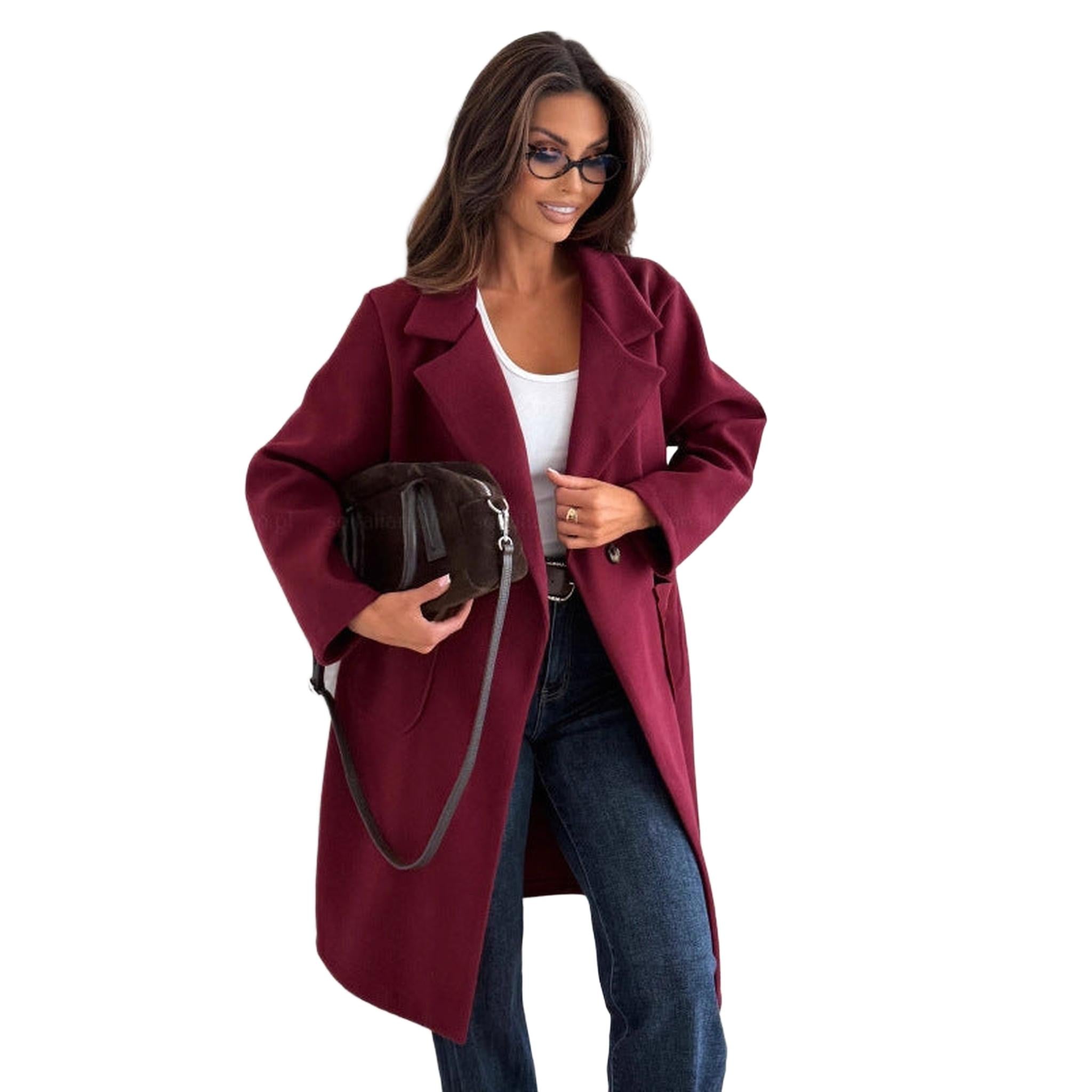 Horizon Essentials | Premium Mid-Length Wool Blend Coat