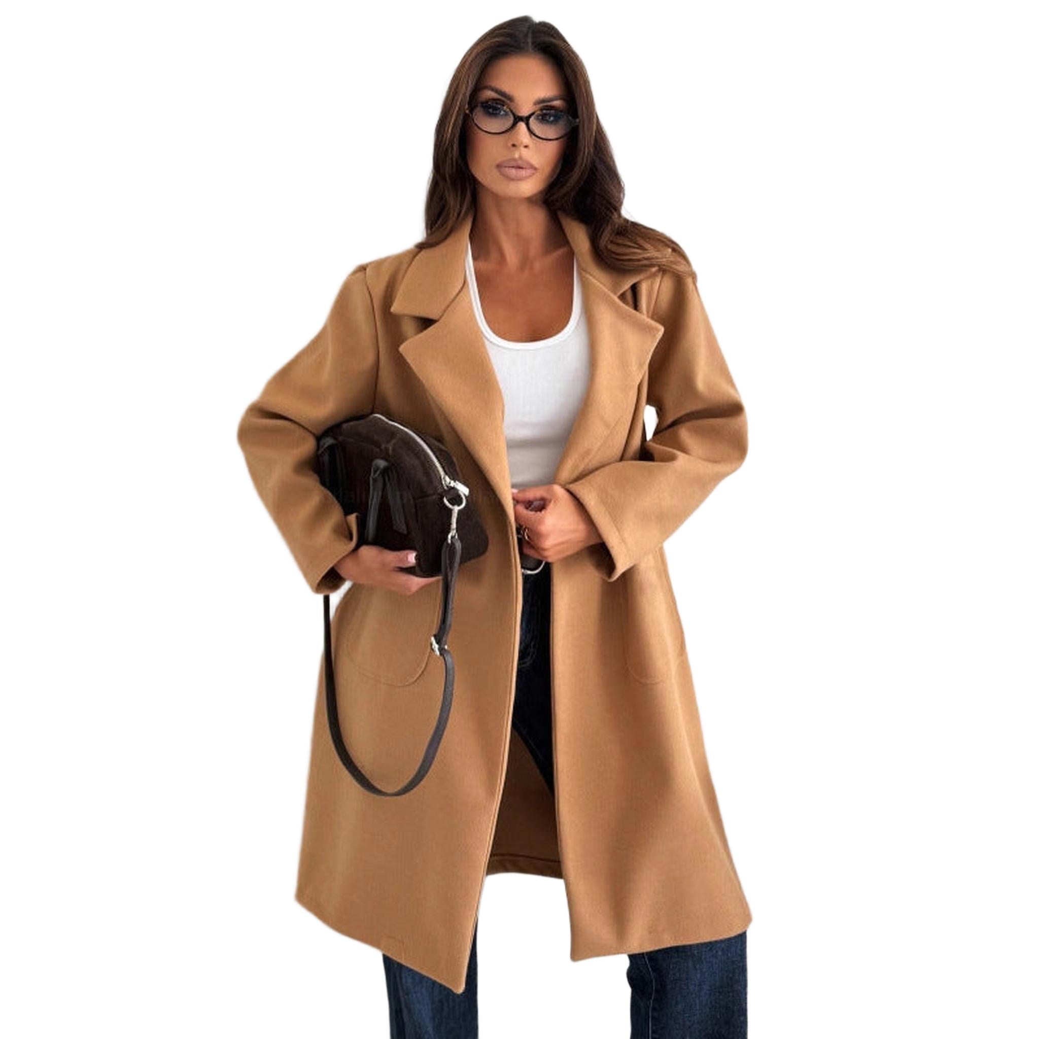 Horizon Essentials | Premium Mid-Length Wool Blend Coat