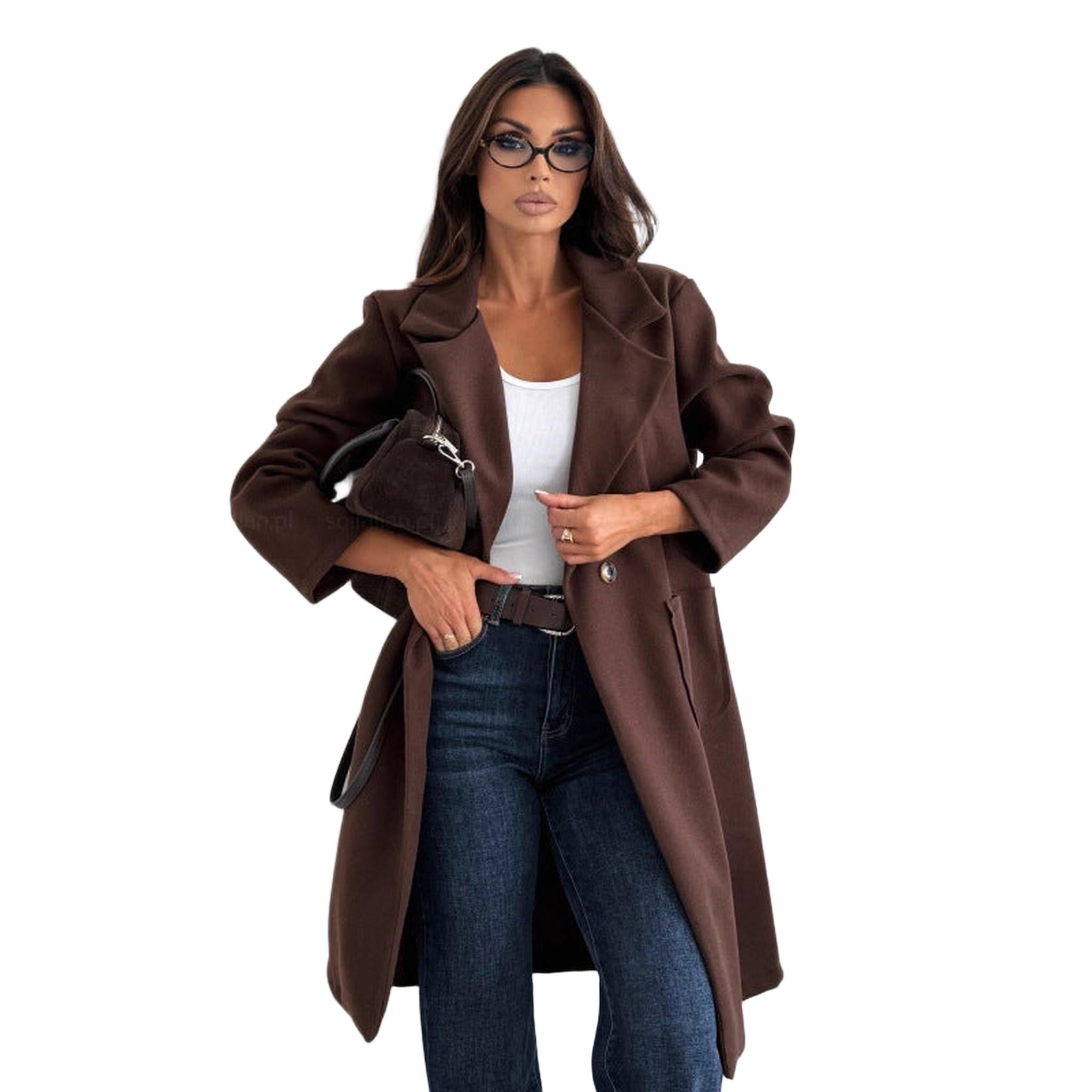 Horizon Essentials | Premium Mid-Length Wool Blend Coat