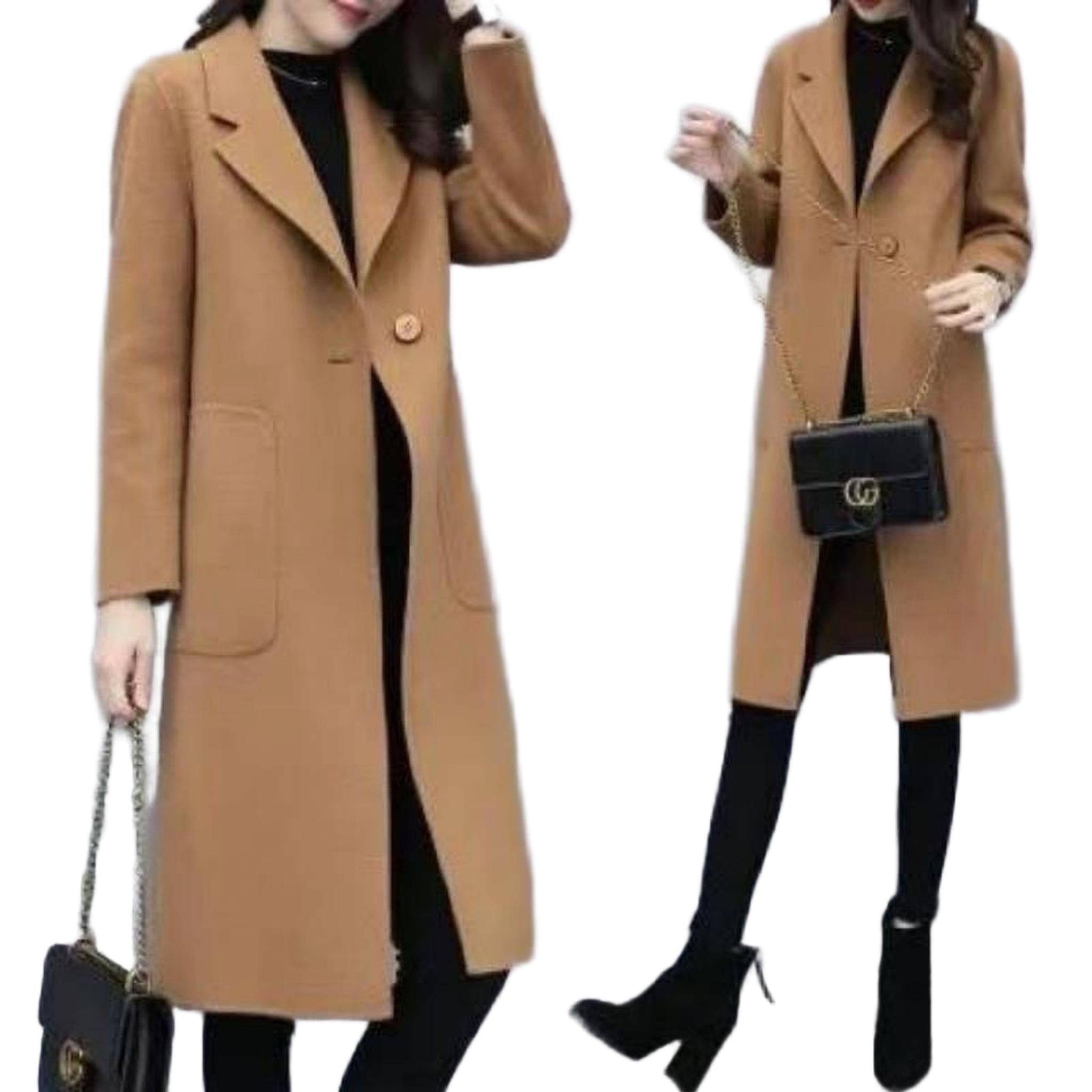 Horizon Essentials | Premium Mid-Length Wool Blend Coat