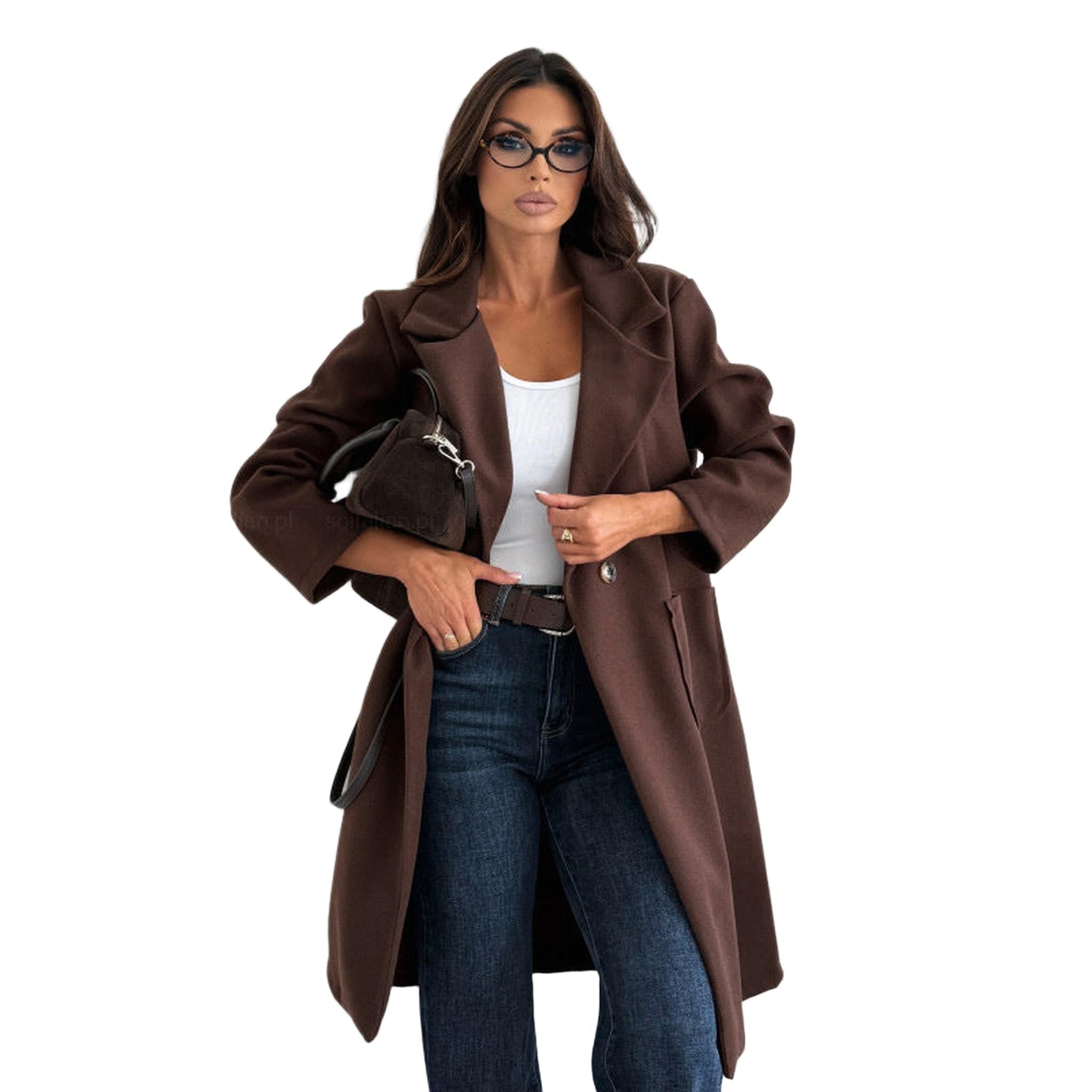 Horizon Essentials | Premium Mid-Length Wool Blend Coat