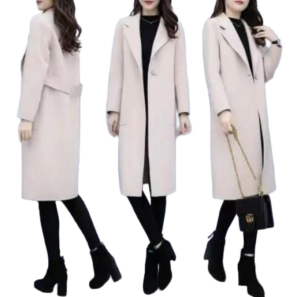 Horizon Essentials | Premium Mid-Length Wool Blend Coat