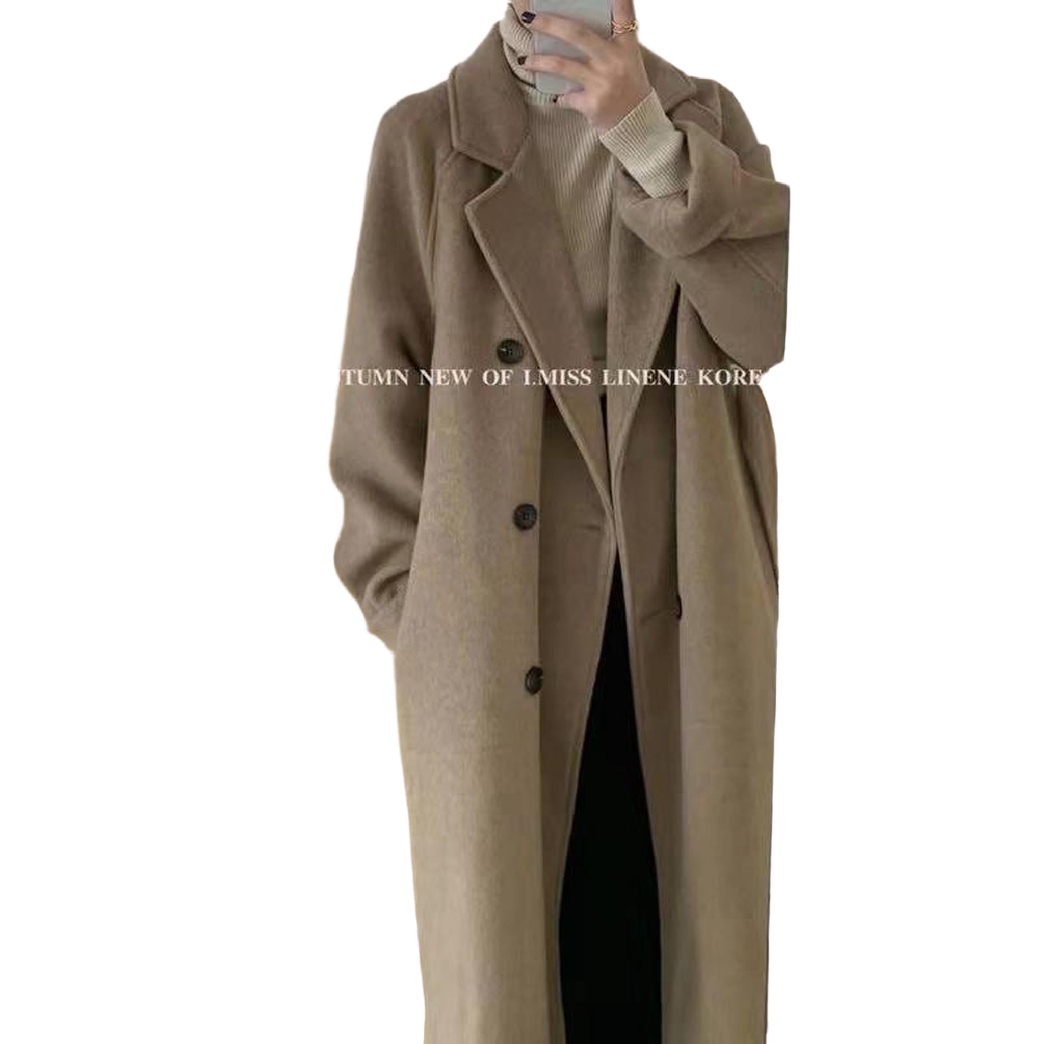 Horizon Essentials | Premium Mid-Length Wool Blend Overcoat