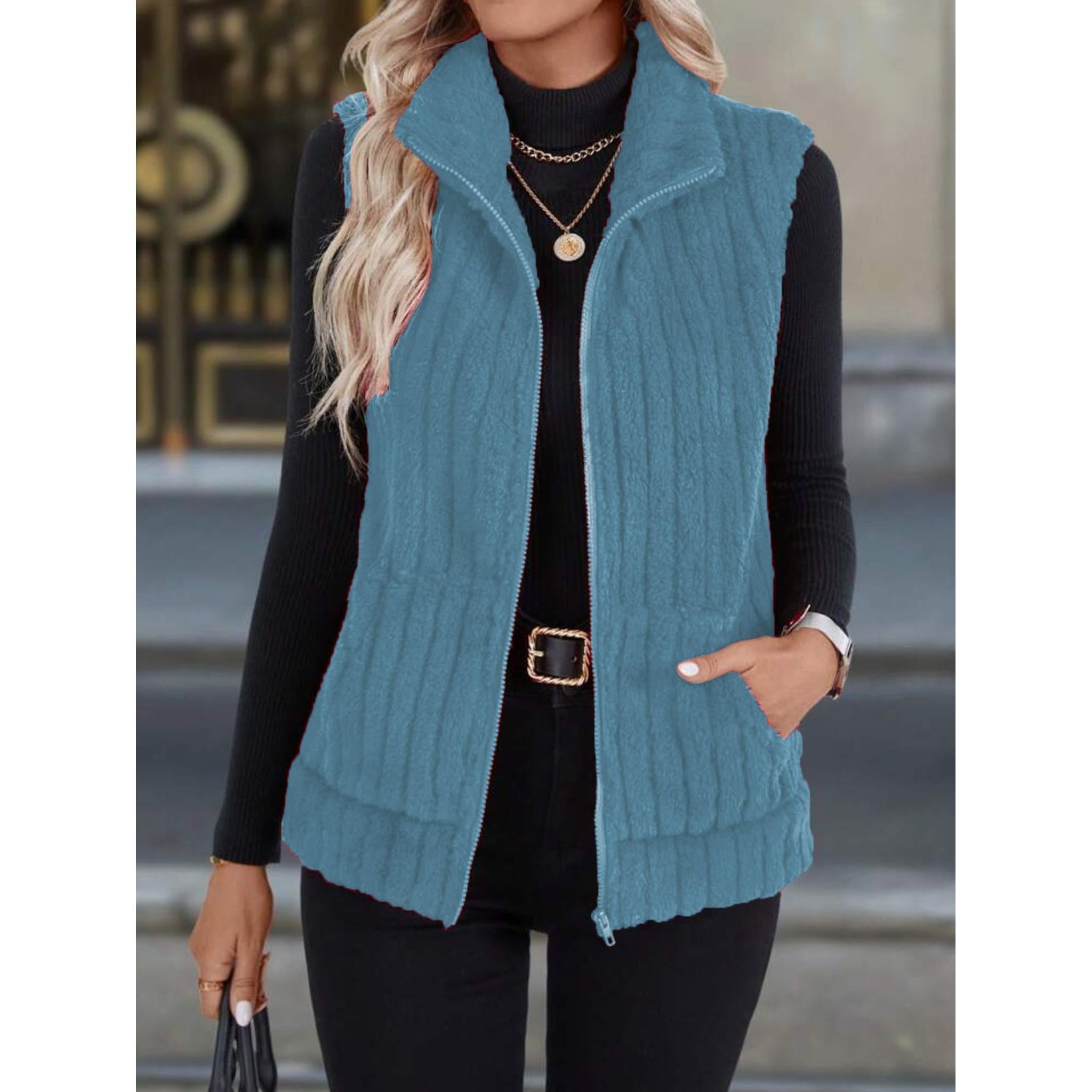Horizon Essentials | Premium Polyester Zip Lapel Vest