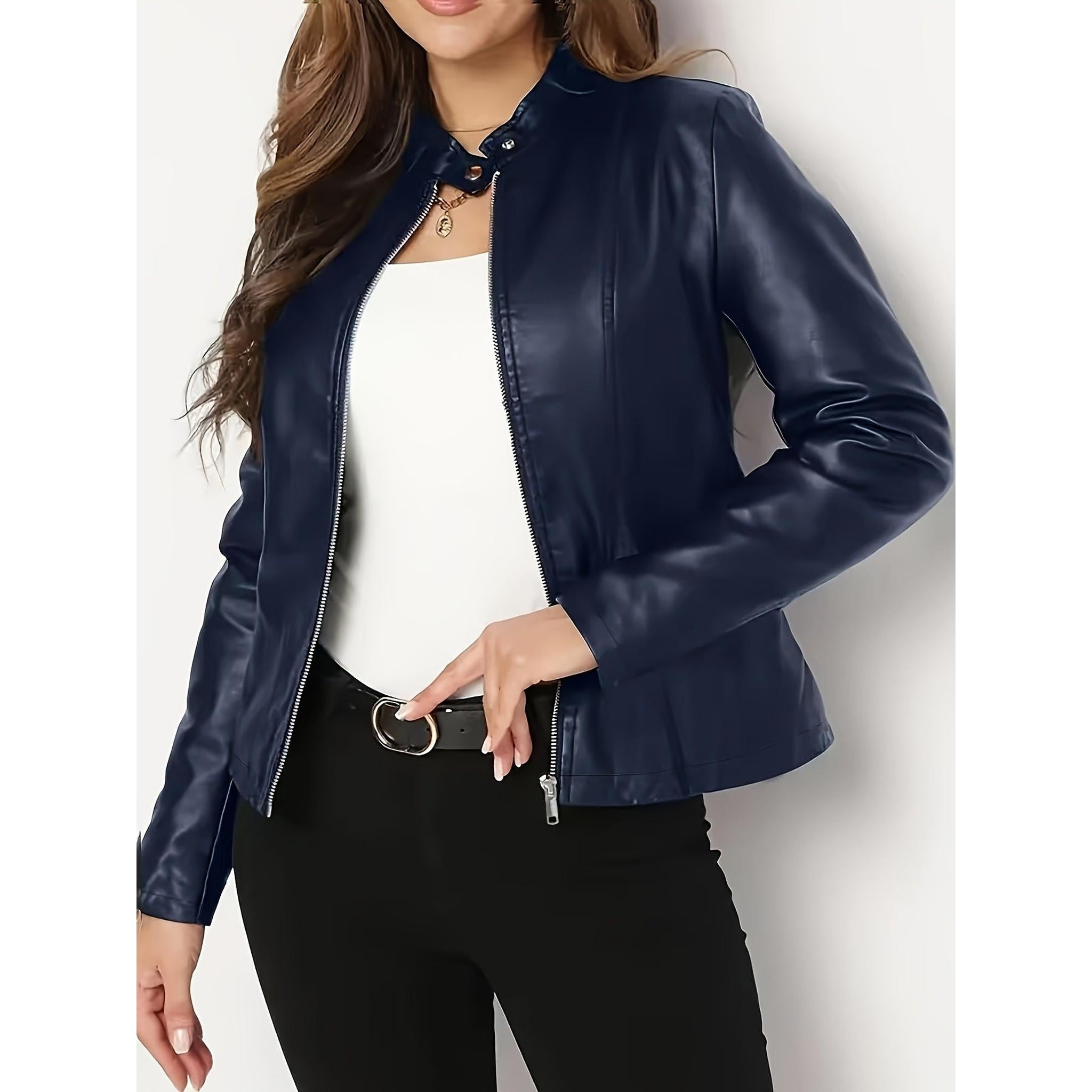 Horizon Essentials | Premium Slim-Fit Leather Jacket