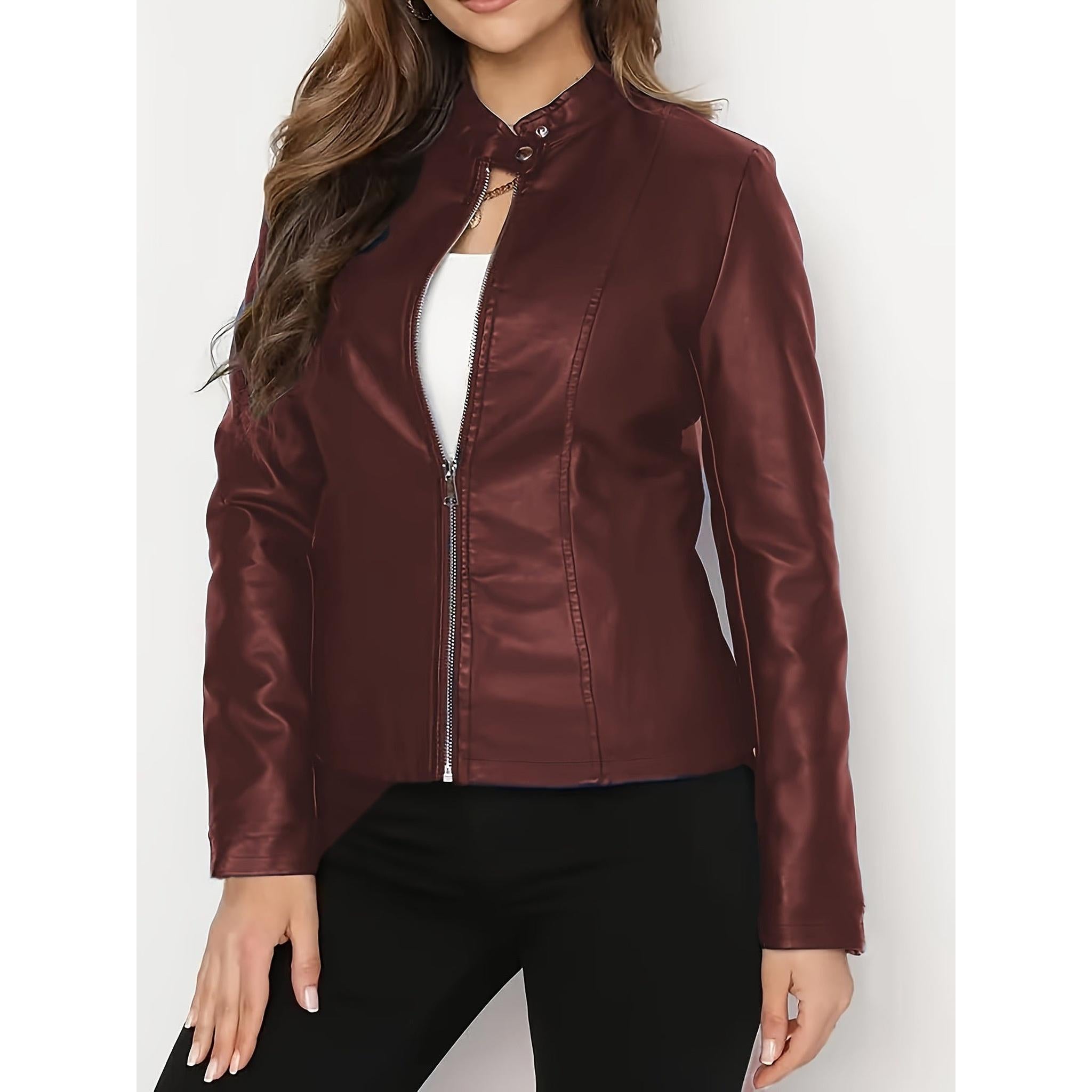 Horizon Essentials | Premium Slim-Fit Leather Jacket