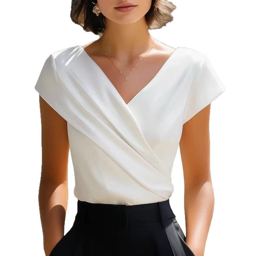 Horizon Essentials | Premium Slim Fit White V-Neck