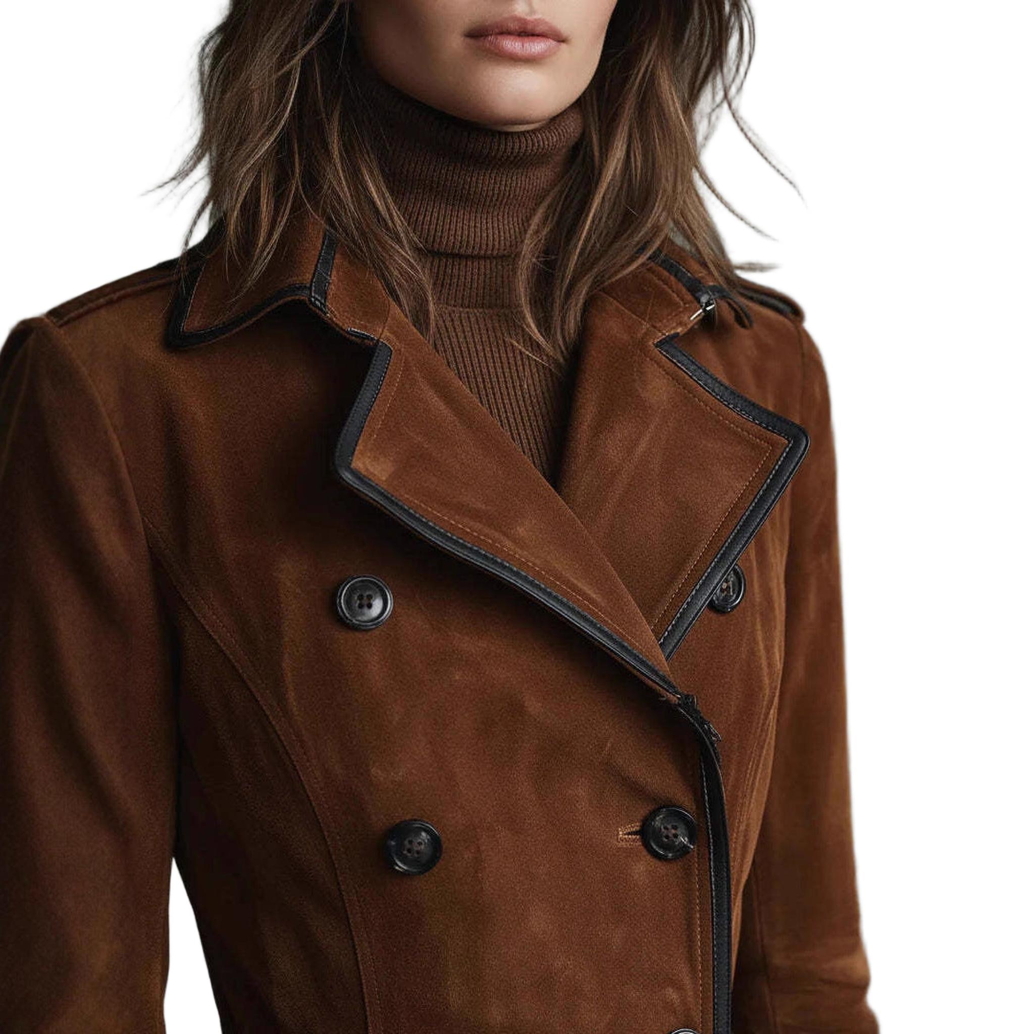 Horizon Essentials | Premium Suede Lapel Coat Winter