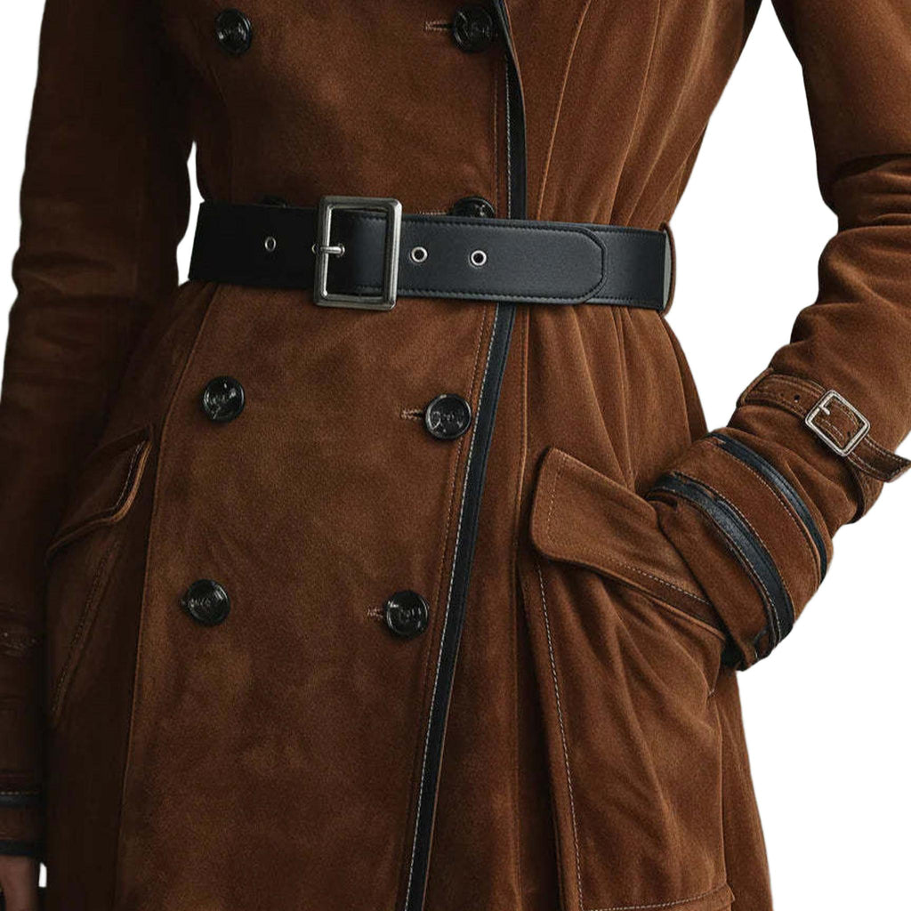 Horizon Essentials | Premium Suede Lapel Coat Winter