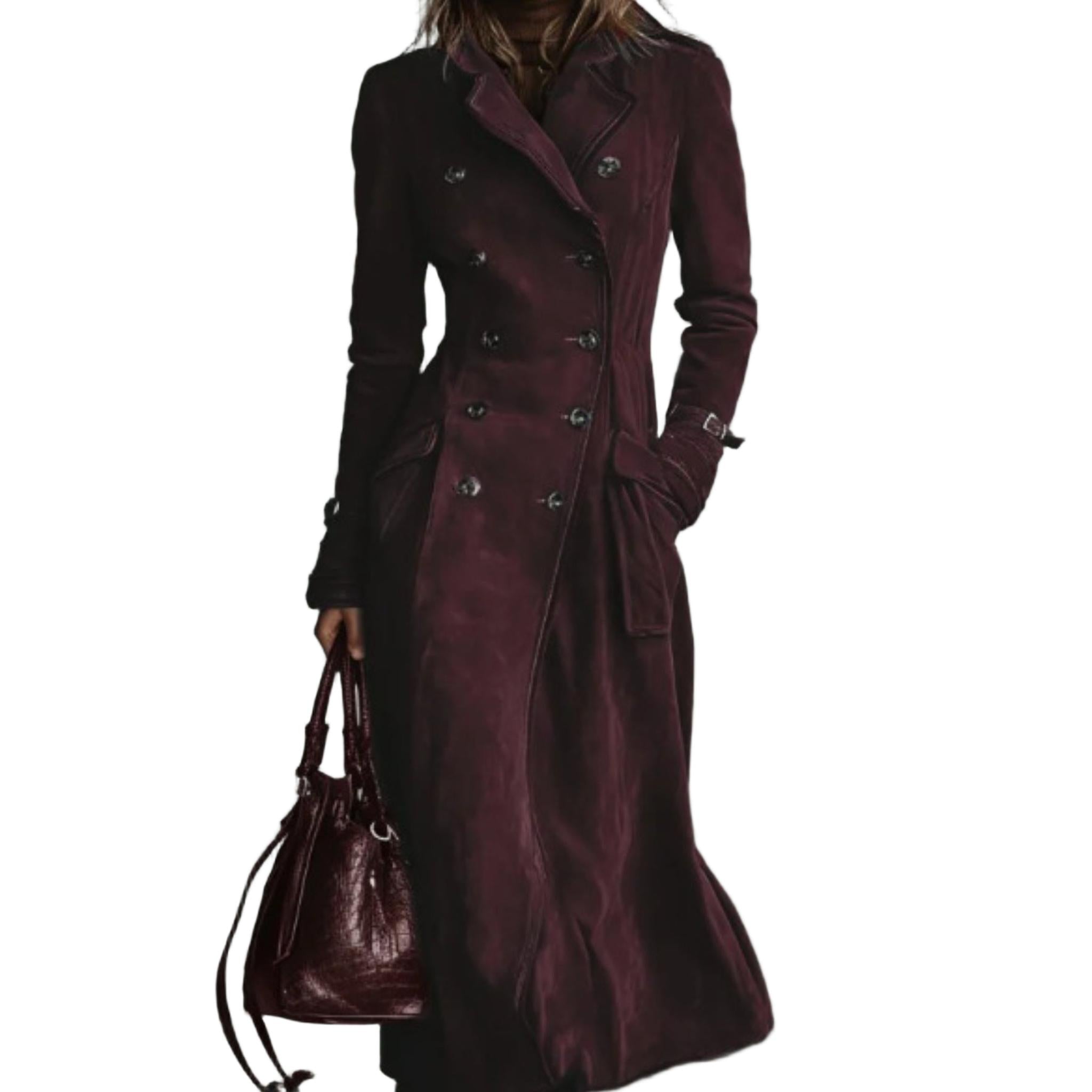 Horizon Essentials | Premium Suede Lapel Coat Winter