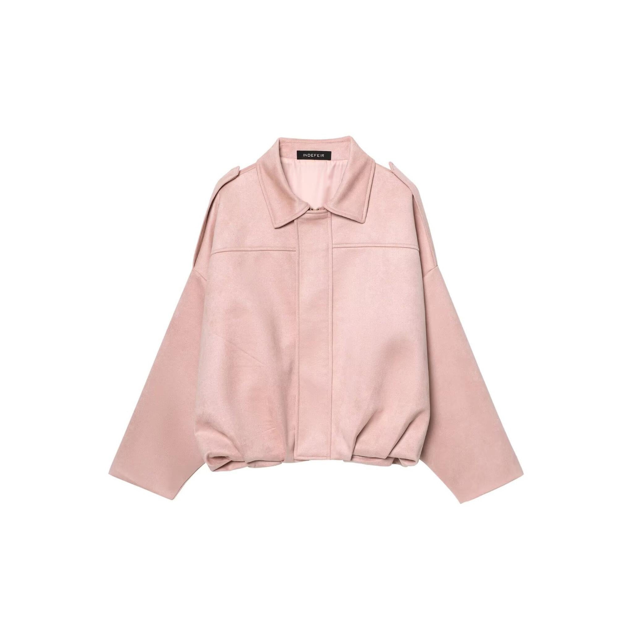 Horizon Essentials | Premium Suede Velvet Aviator Jacket