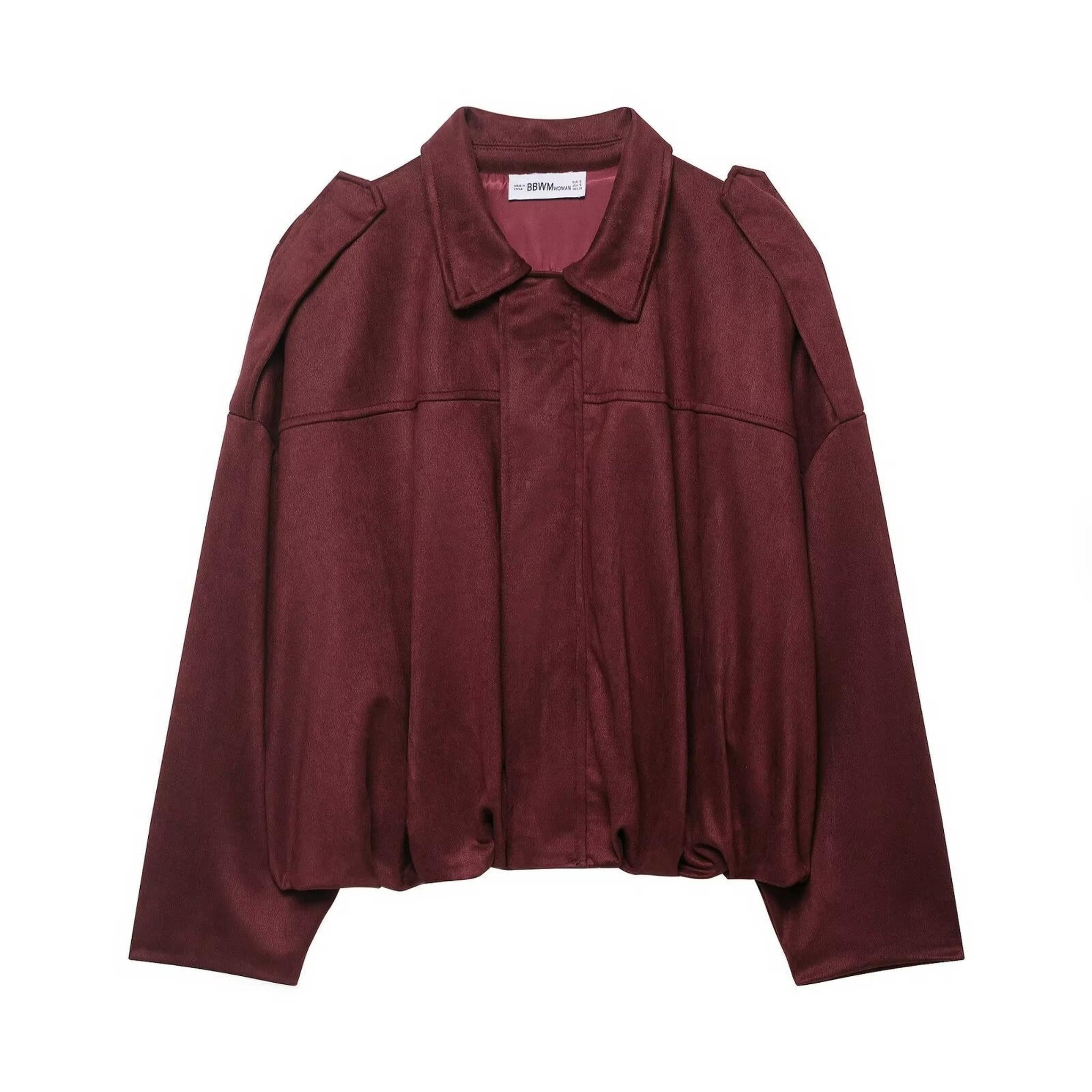 Horizon Essentials | Premium Suede Velvet Aviator Jacket