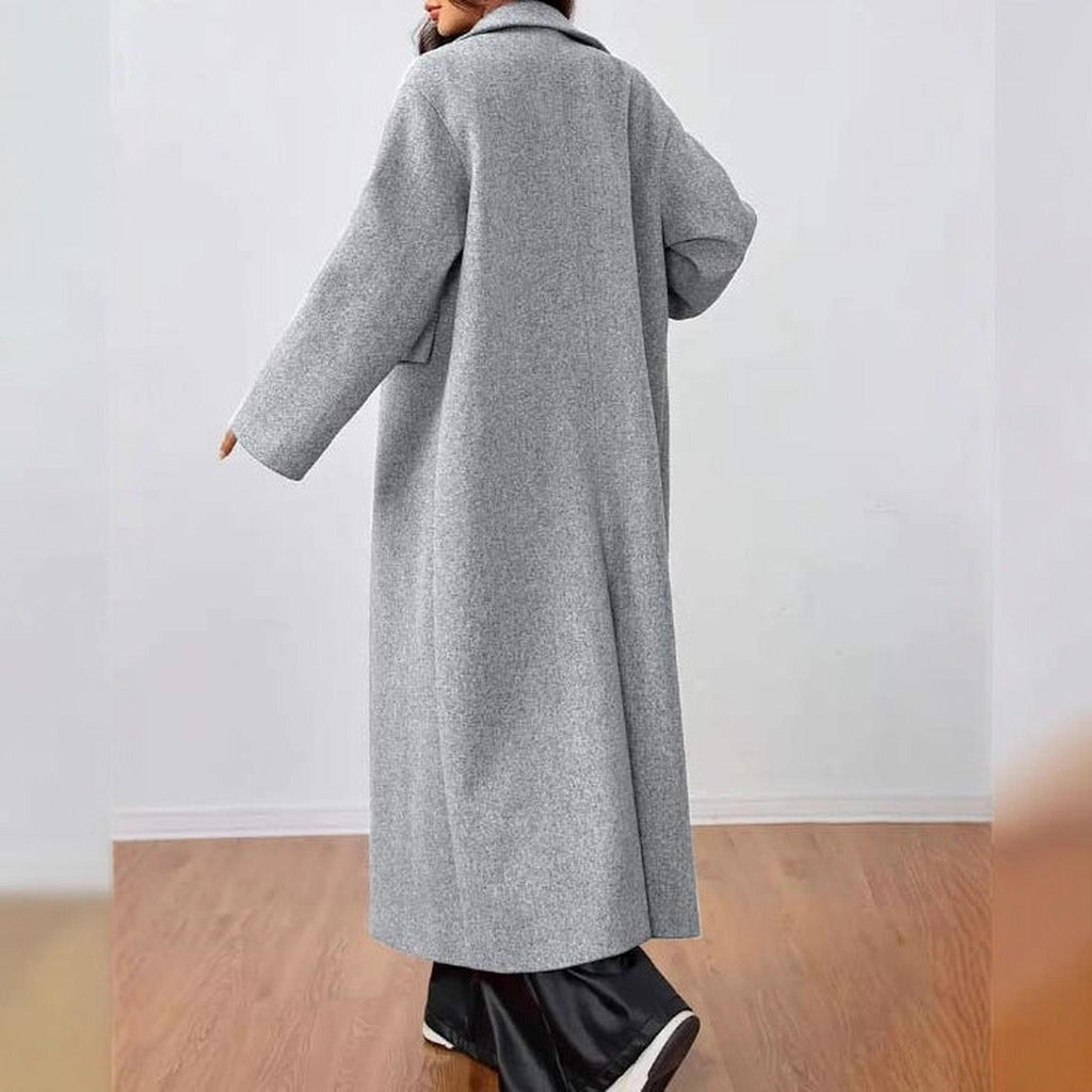 Horizon Essentials | Premium Wool-Blend Long Sleeve Coat