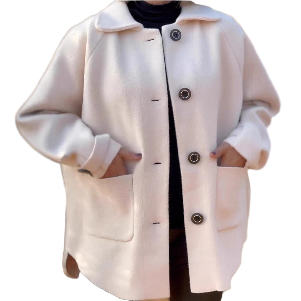 Horizon Essentials | Premium Woolen Polyester Lapel Coat