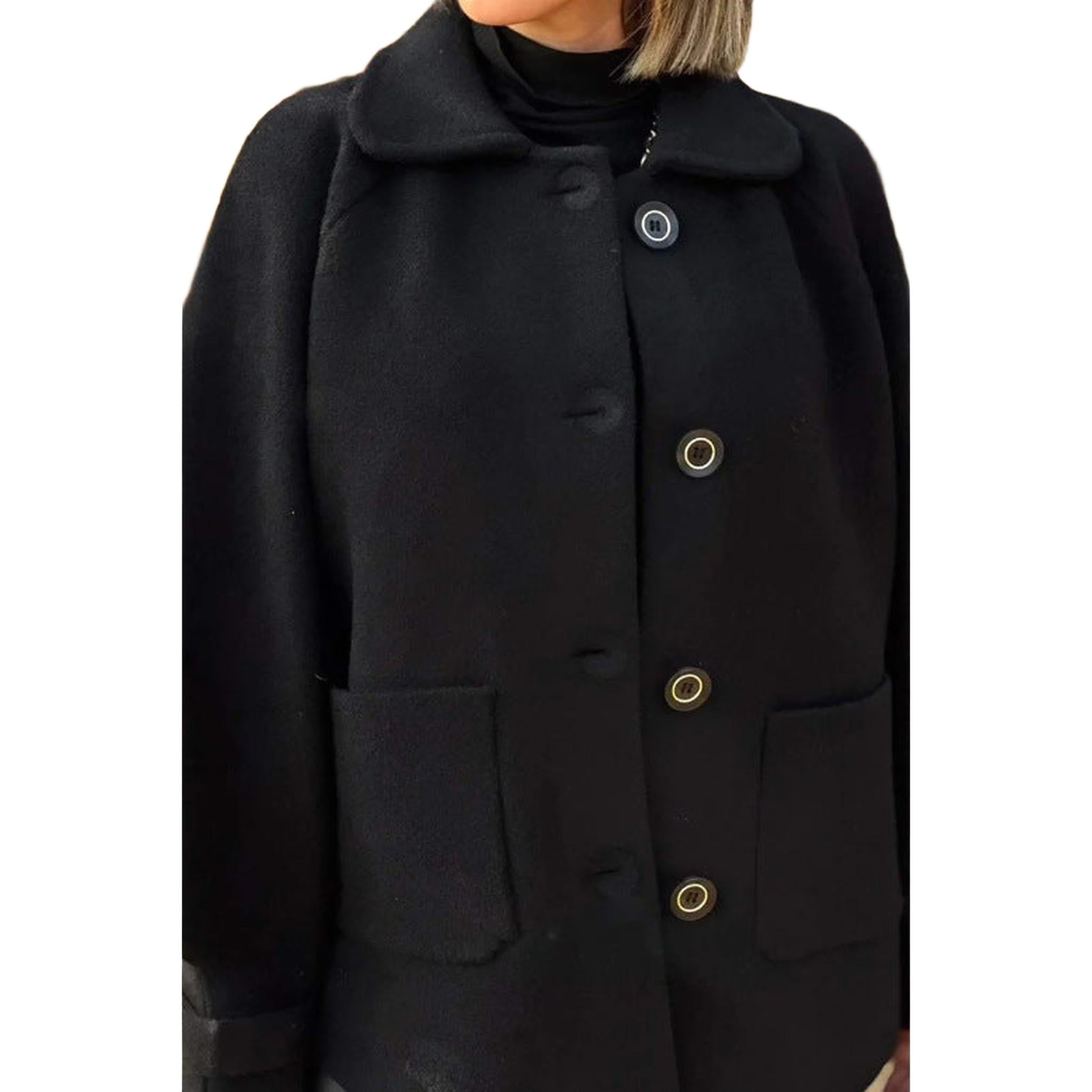 Horizon Essentials | Premium Woolen Polyester Lapel Coat