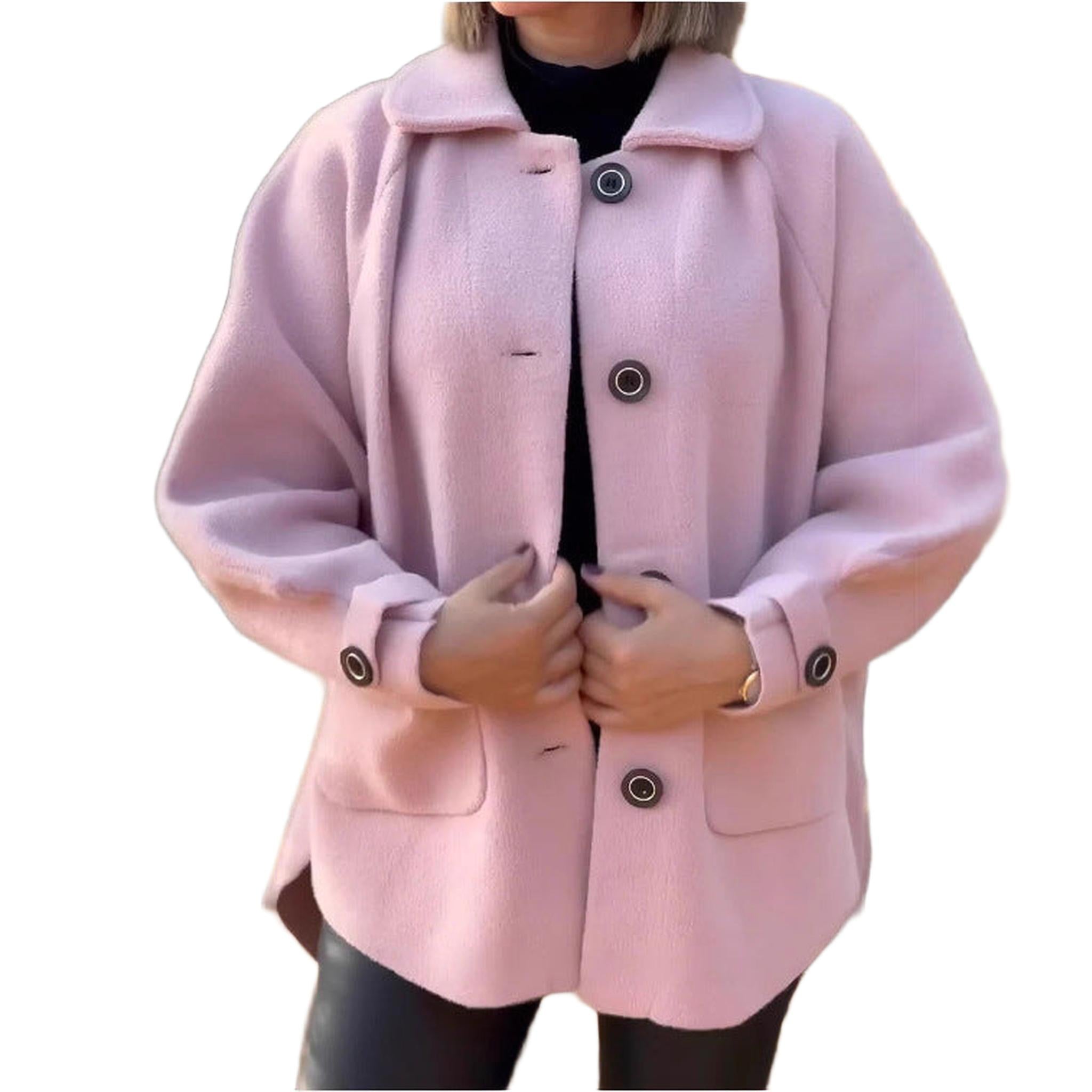Horizon Essentials | Premium Woolen Polyester Lapel Coat