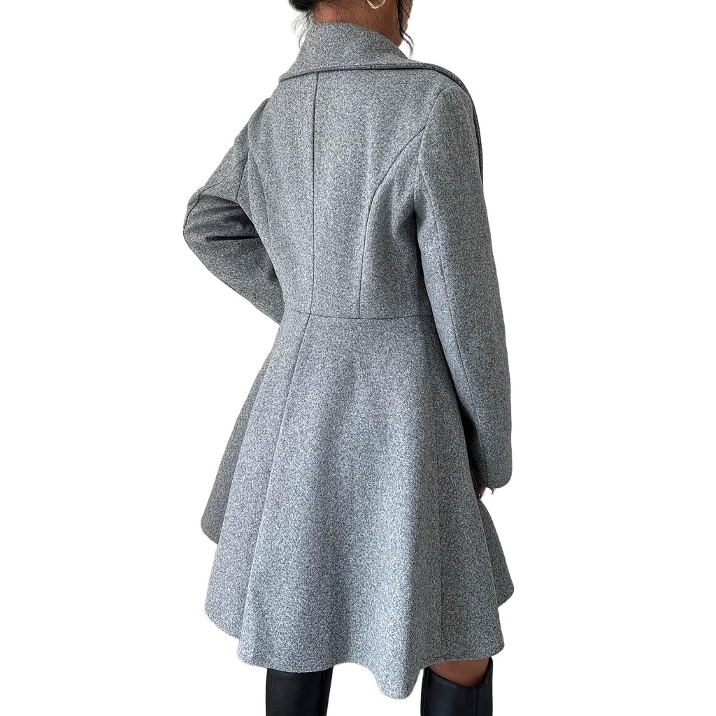 Horizon Essentials | Premium Woolen Polyester Overcoat Dress