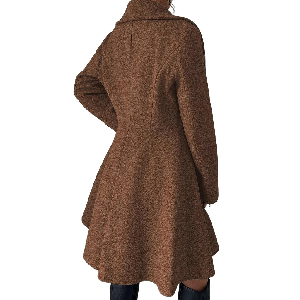 Horizon Essentials | Premium Woolen Polyester Overcoat Dress
