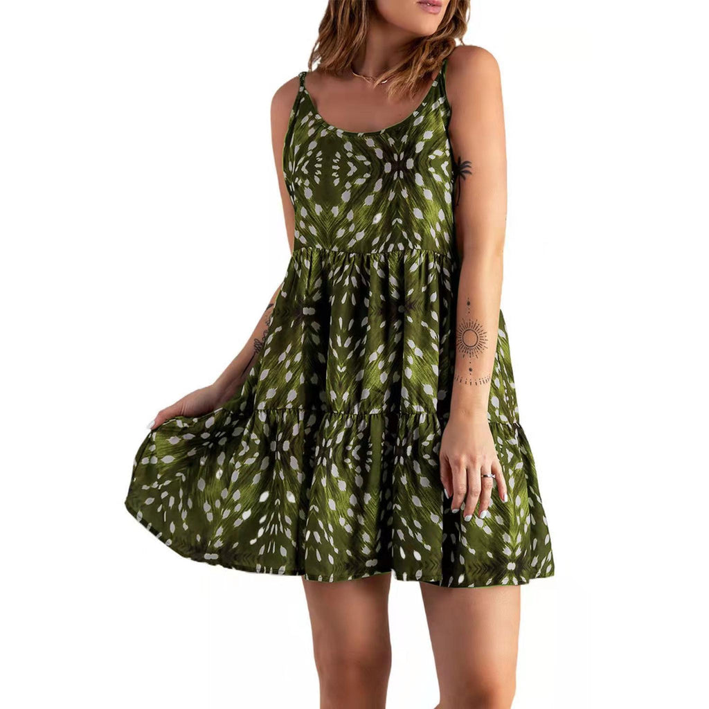 Horizon Essentials | Printed Boho Commuter Sling Dress