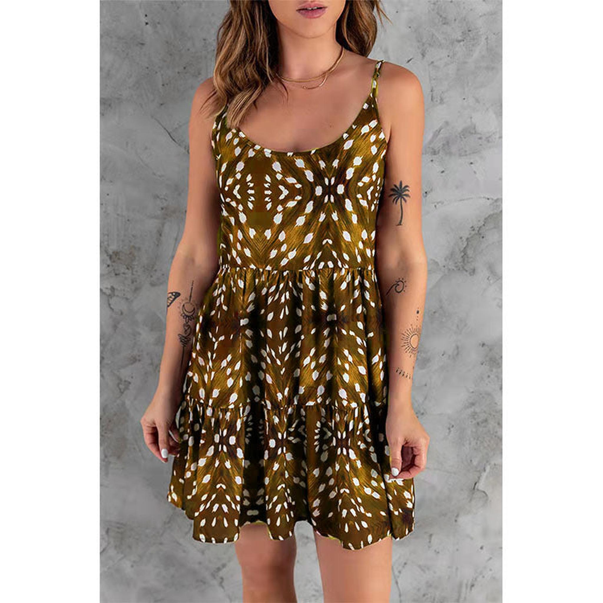 Horizon Essentials | Printed Boho Commuter Sling Dress