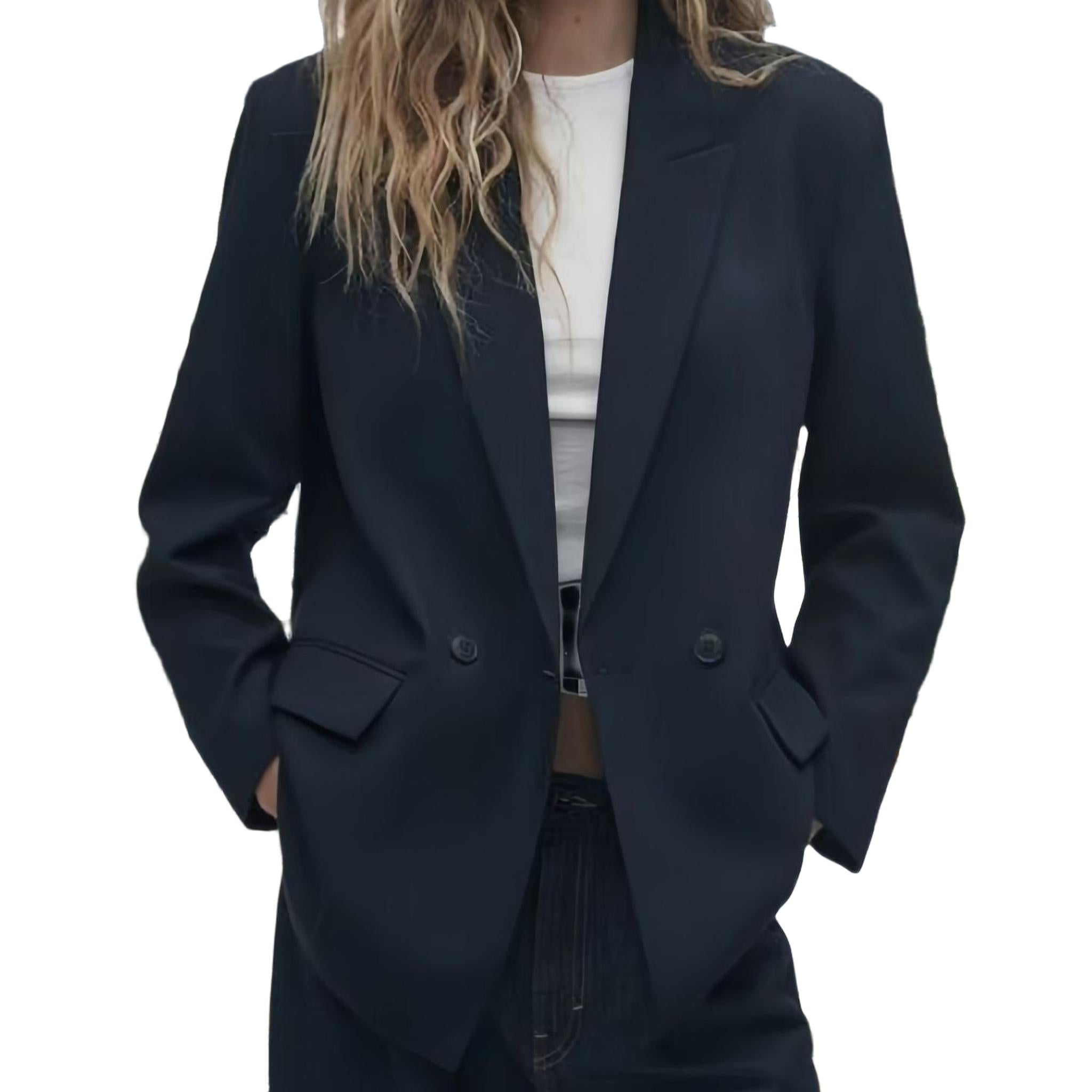 Horizon Essentials | Relaxed Fit Double-Breasted Coat