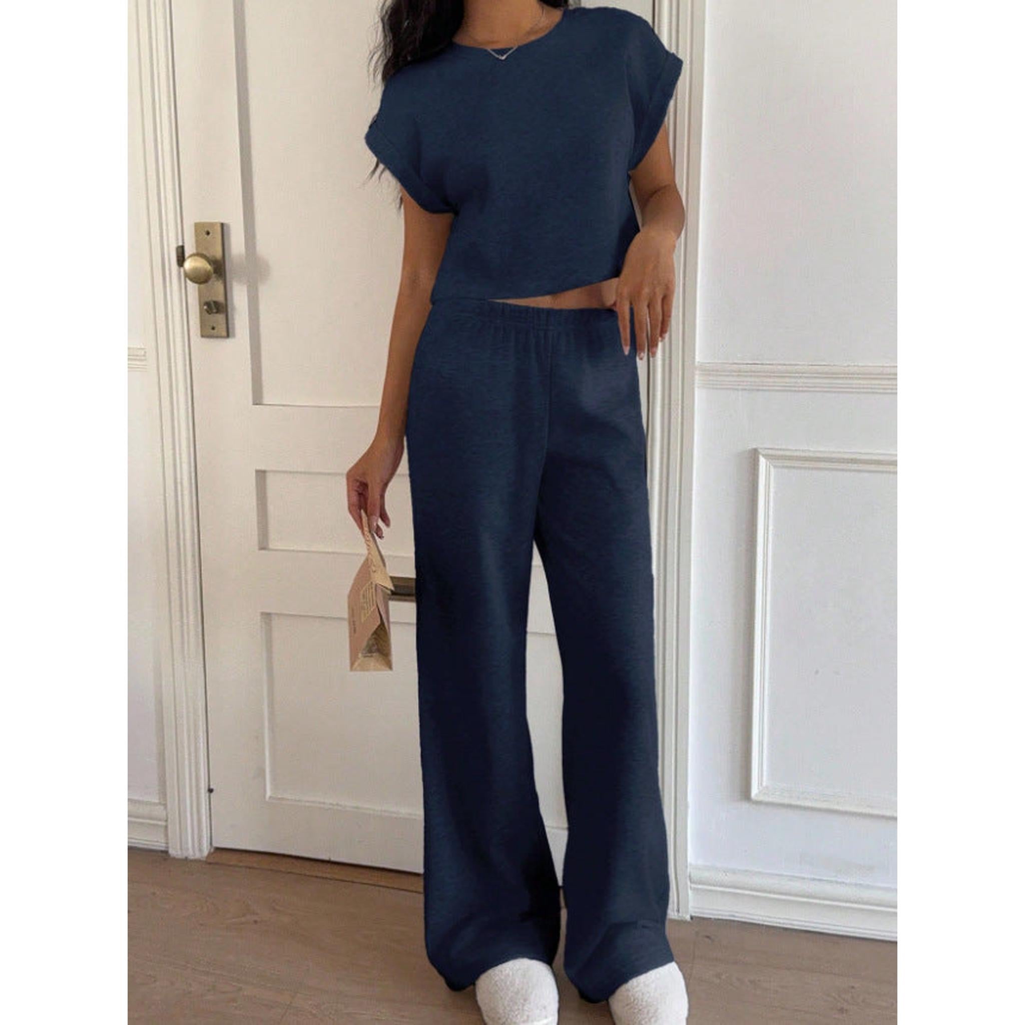 Horizon Essentials | Retro American Casual Crewneck T-Shirt