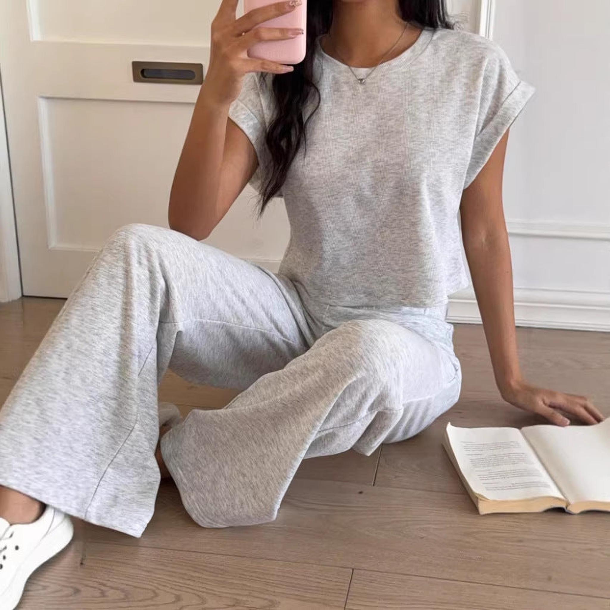 Horizon Essentials | Retro American Casual Crewneck T-Shirt