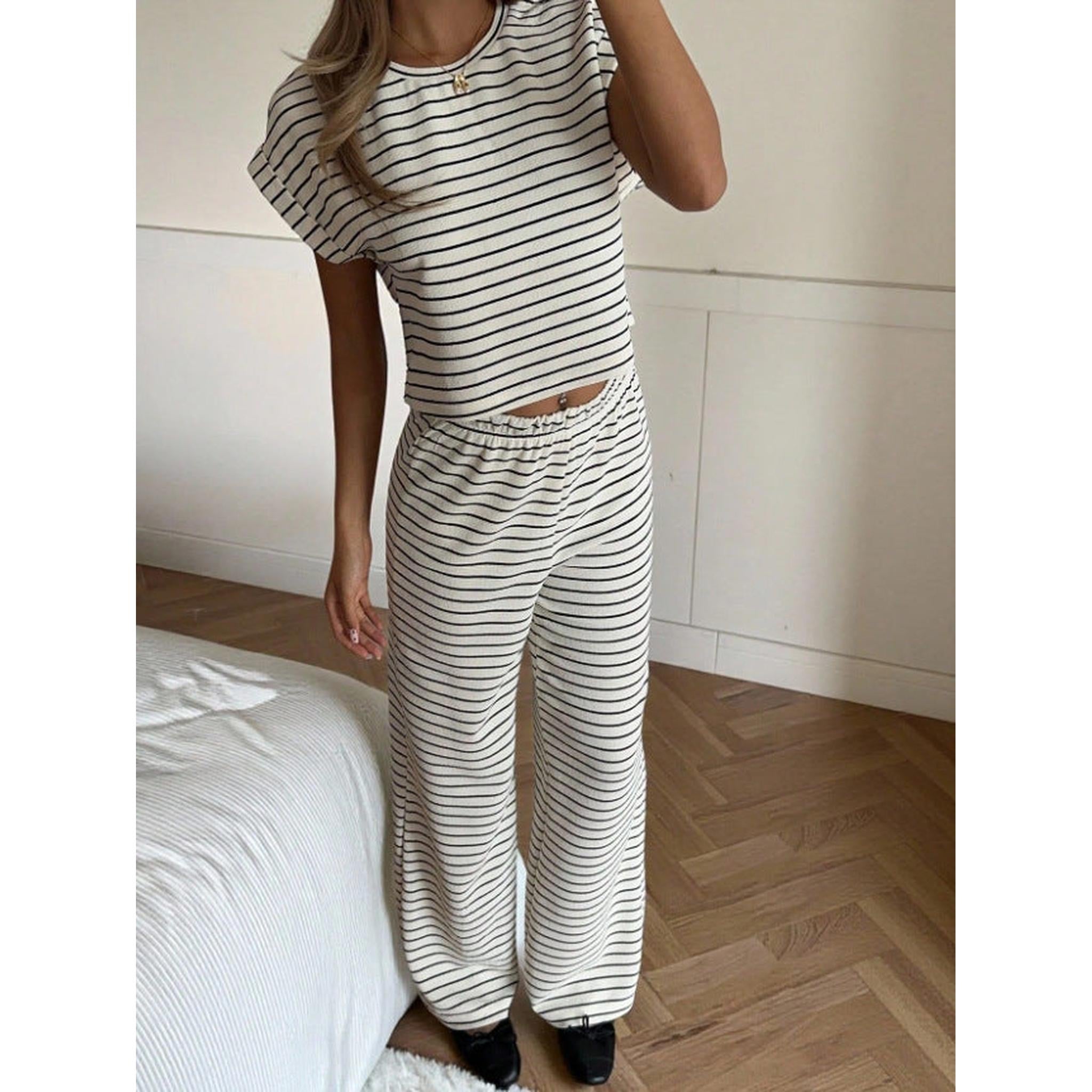 Horizon Essentials | Retro American Casual Crewneck T-Shirt