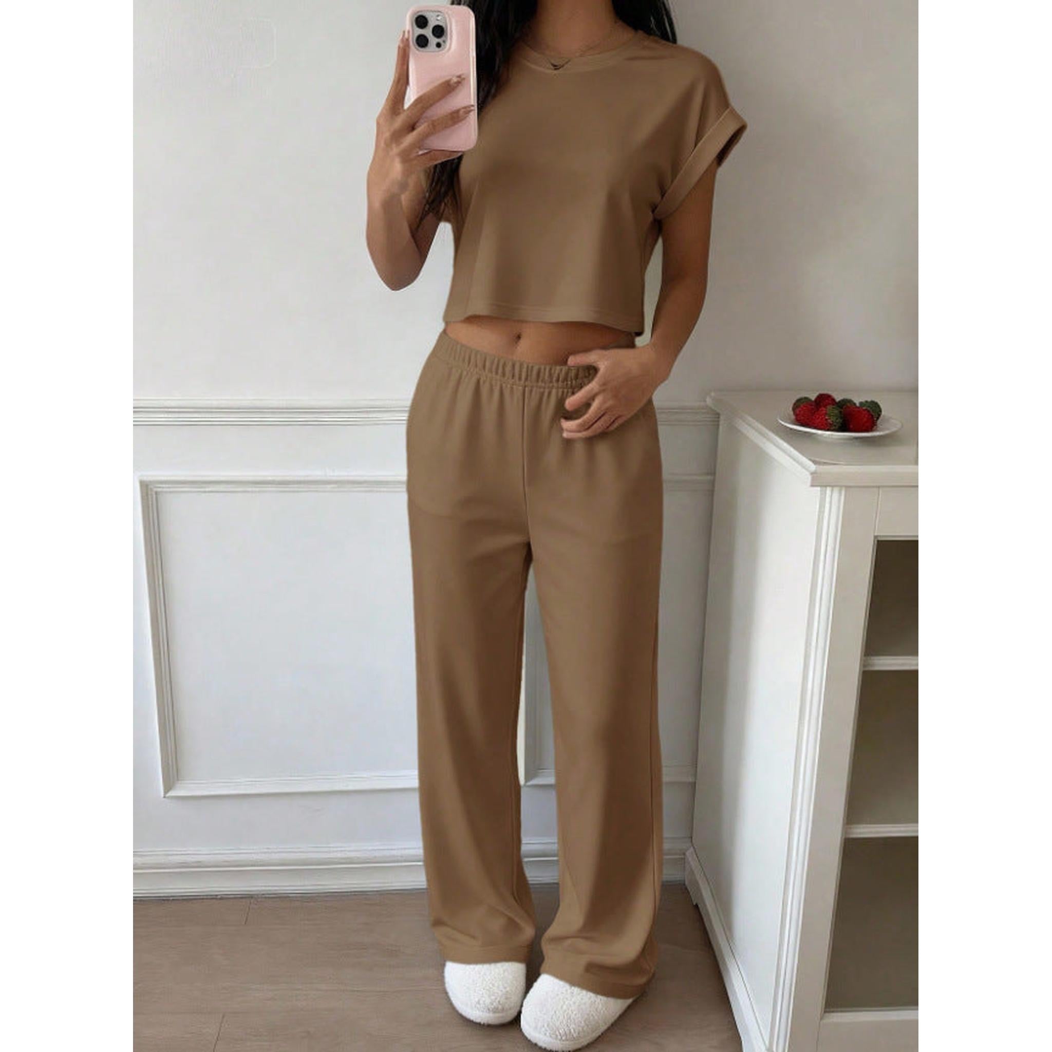 Horizon Essentials | Retro American Casual Crewneck T-Shirt