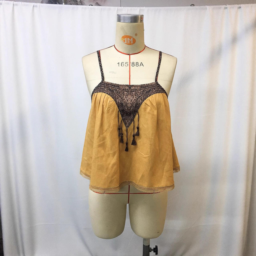 Horizon Essentials | Retro Chinese Style Suspender Camis