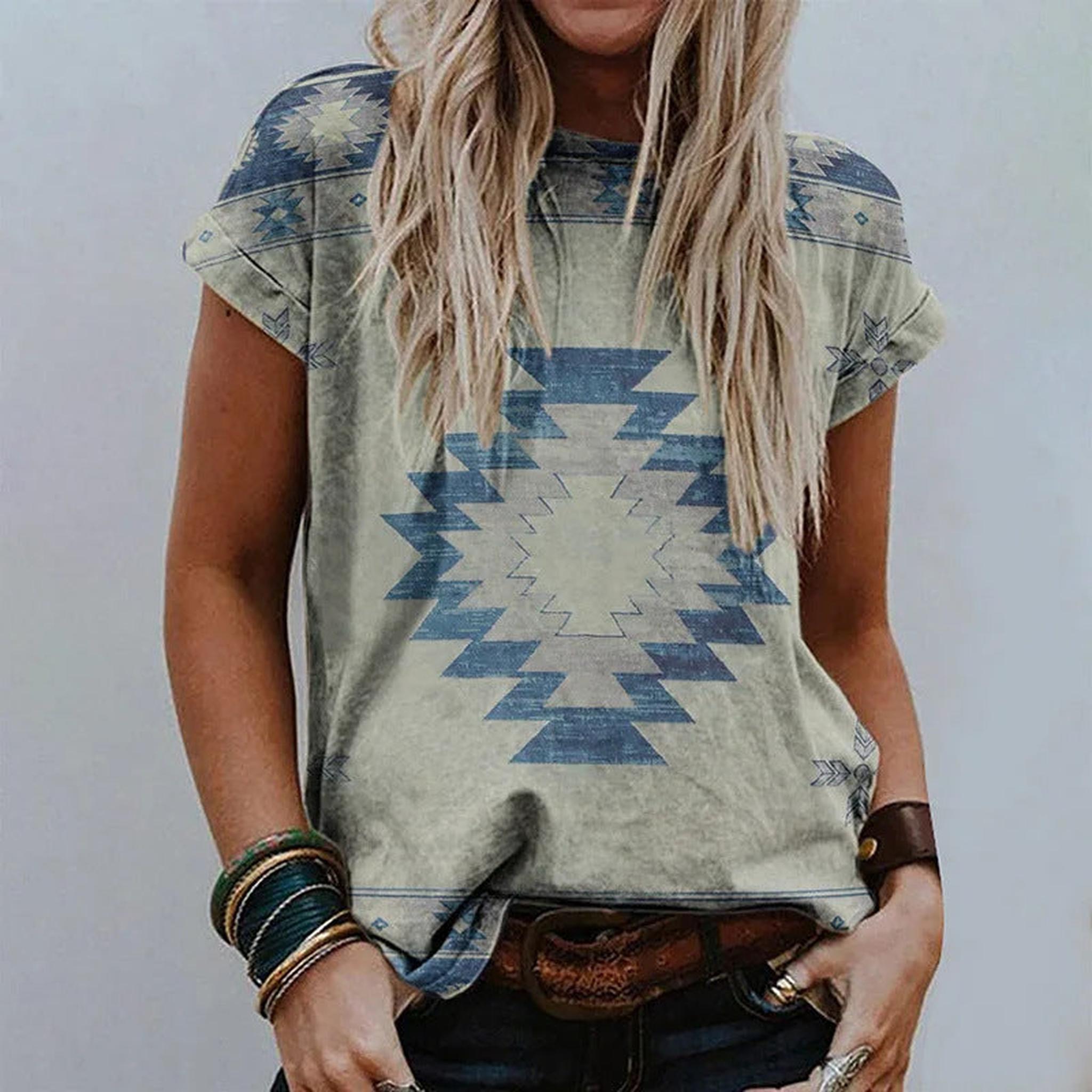 Horizon Essentials | Retro Floral Short Sleeve Top