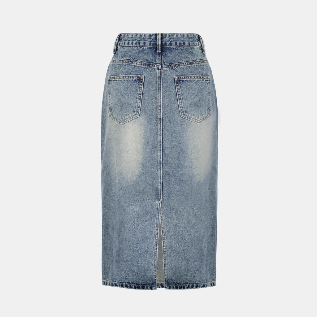 Horizon Essentials | Retro Light Blue A-Line Skirt