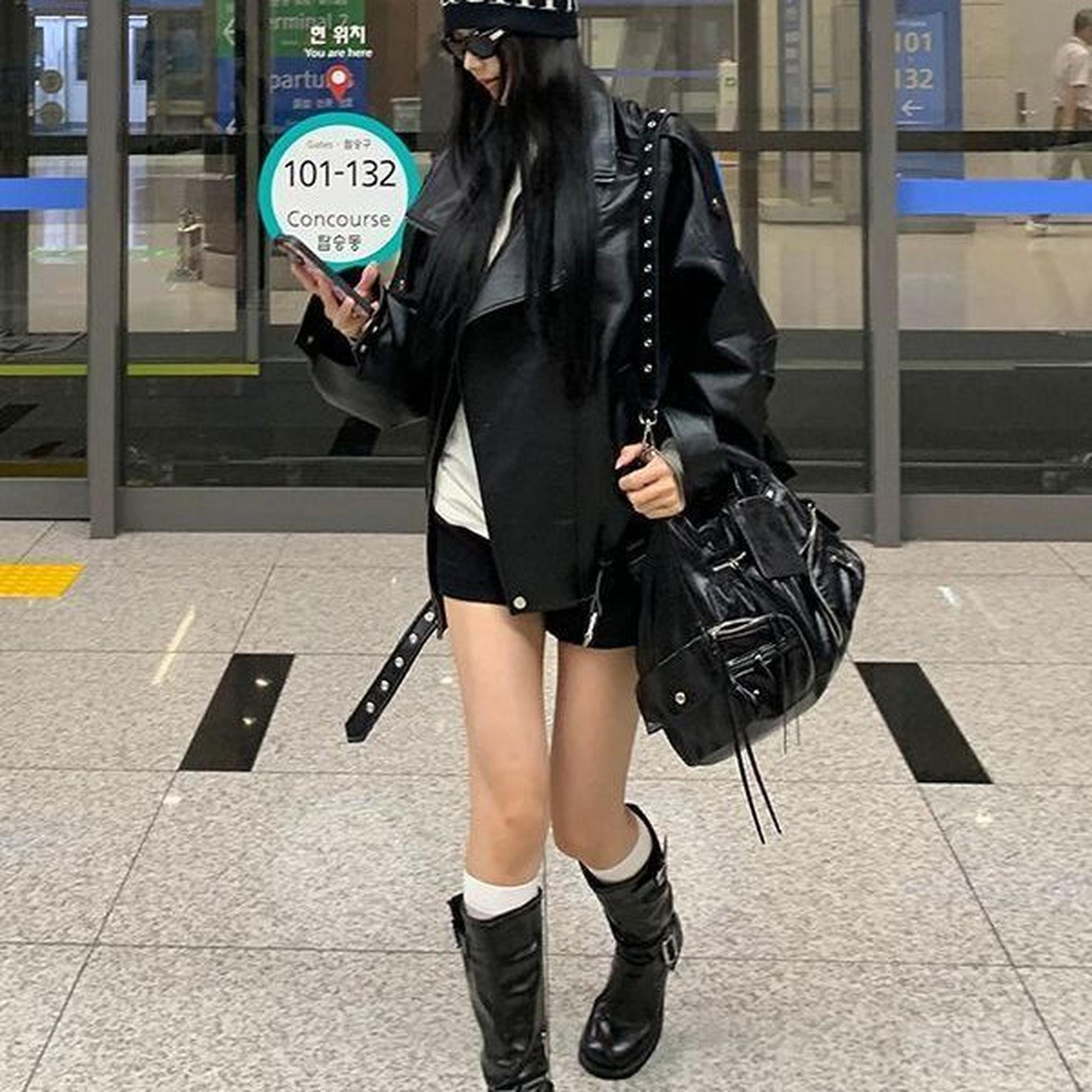 Horizon Essentials | Retro Loose Premium Biker Jacket