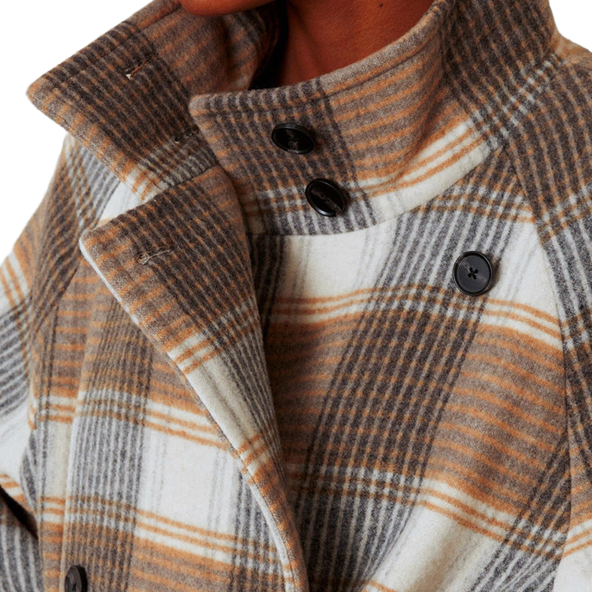 Horizon Essentials | Retro Plaid Coat with Tie