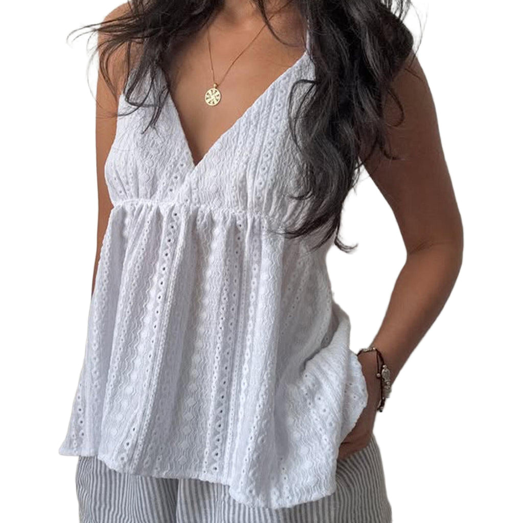 Horizon Essentials | Retro Polyester V-Neck Camisole