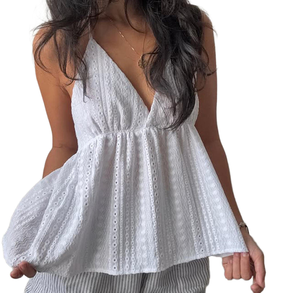 Horizon Essentials | Retro Polyester V-Neck Camisole