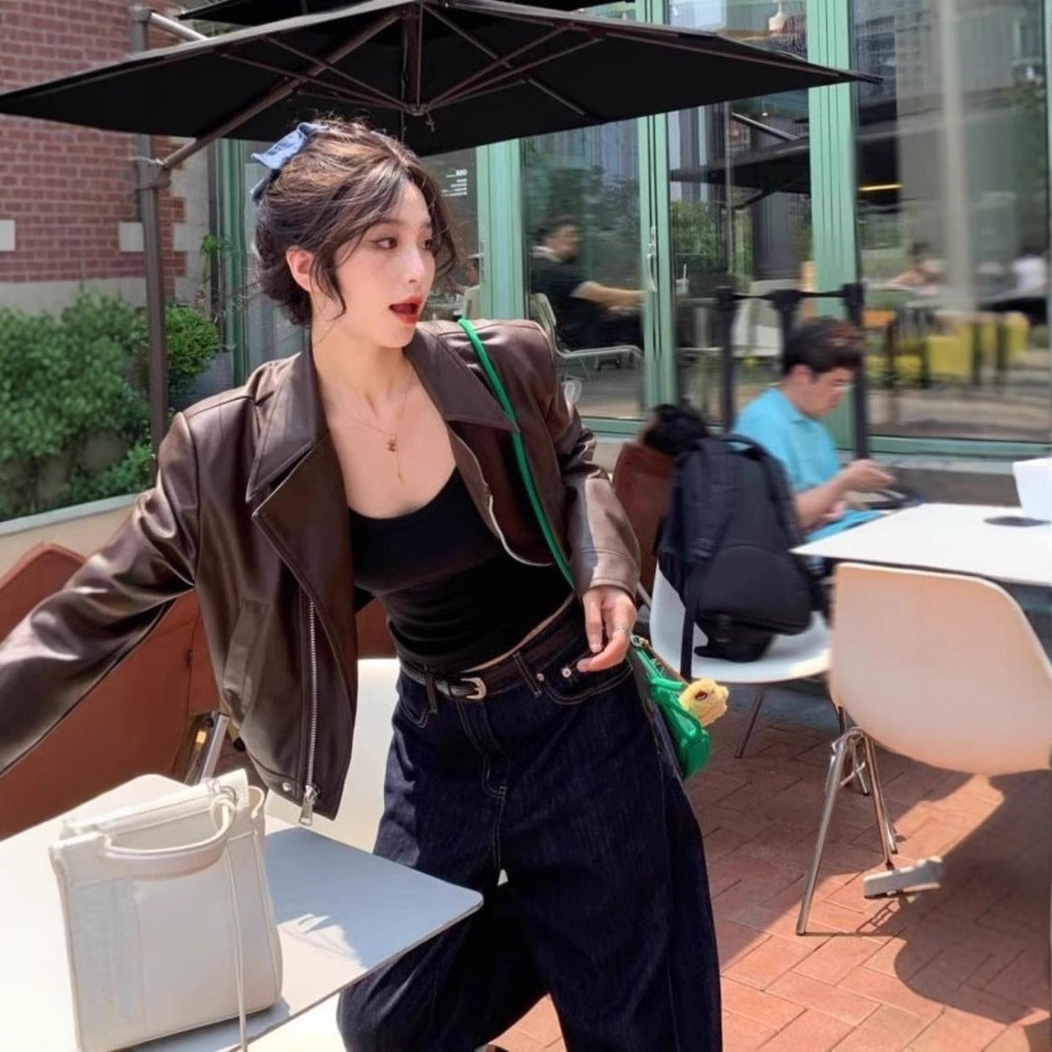 Horizon Essentials | Retro Premium Long-Sleeve Leather Coat