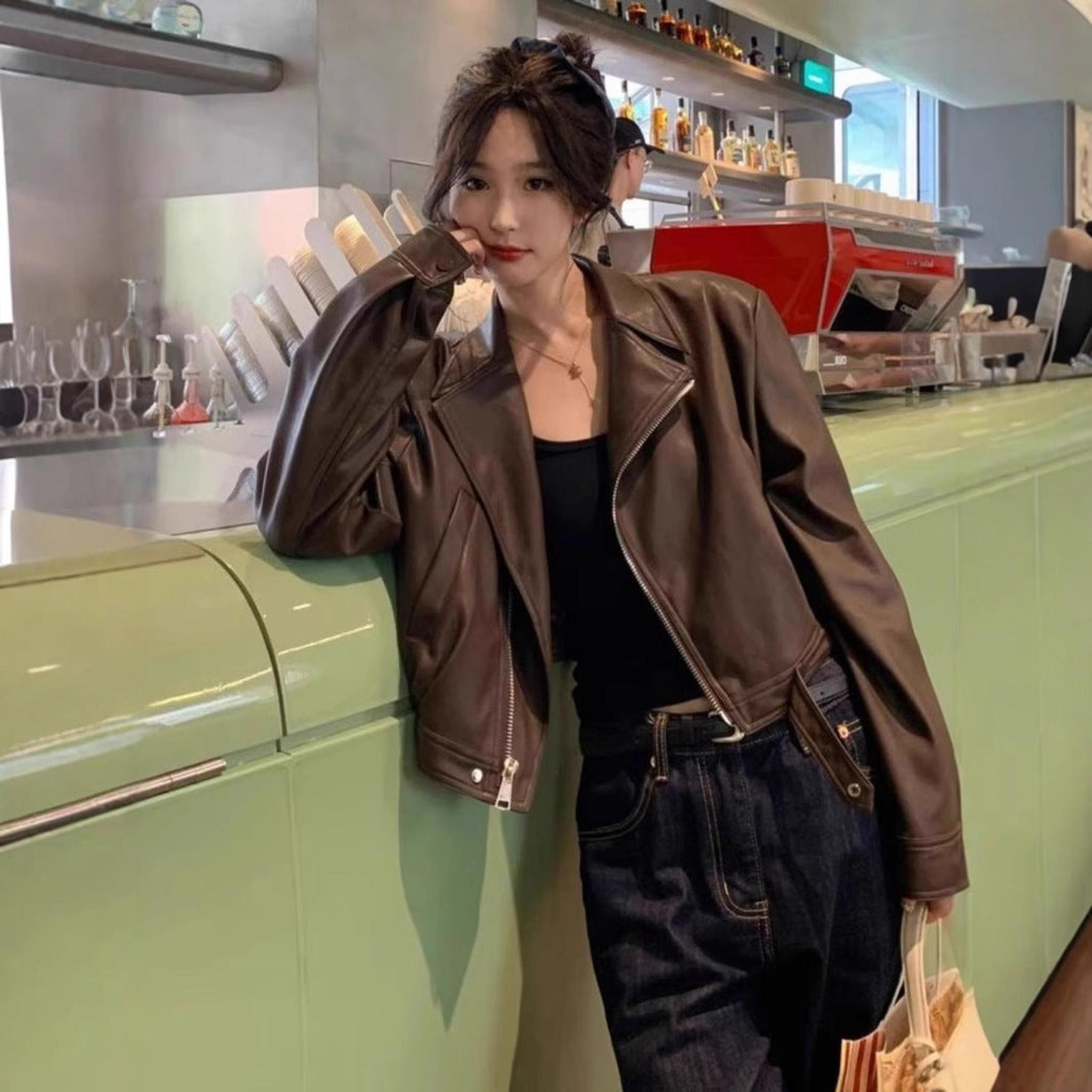 Horizon Essentials | Retro Premium Long-Sleeve Leather Coat