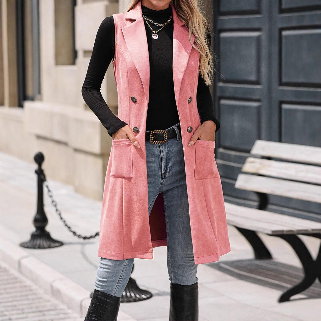 Horizon Essentials | Retro Slim-Fit Suede Women's Camis