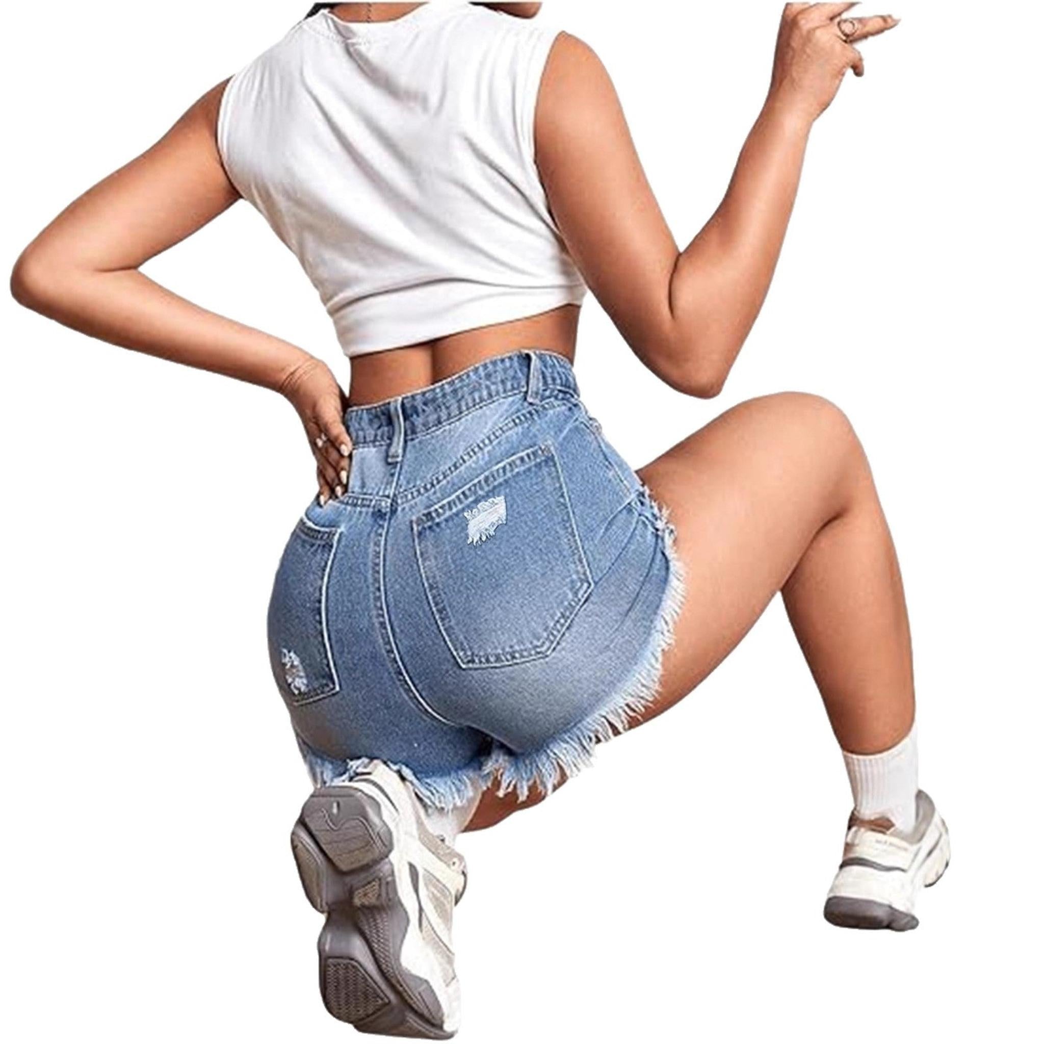 Horizon Essentials | Retro Stretch Skinny Denim Shorts