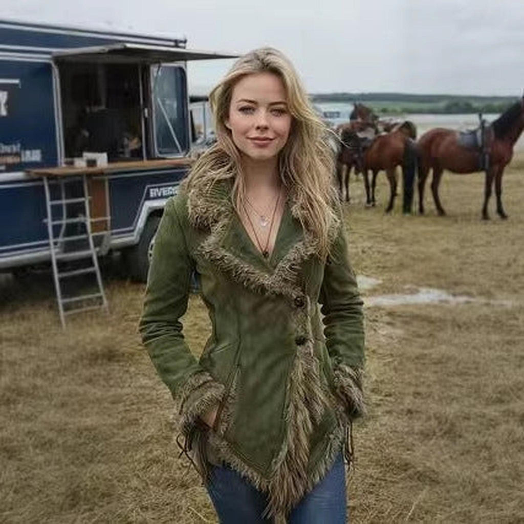 Horizon Essentials | Retro Suede Mid-Length Jacket