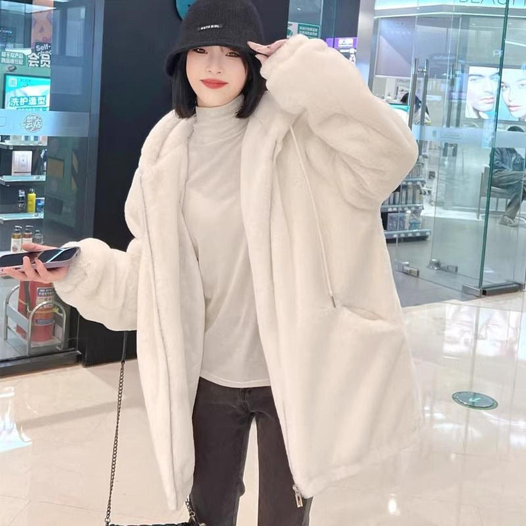 Horizon Essentials | Reversible Plush Mid-Length Coat