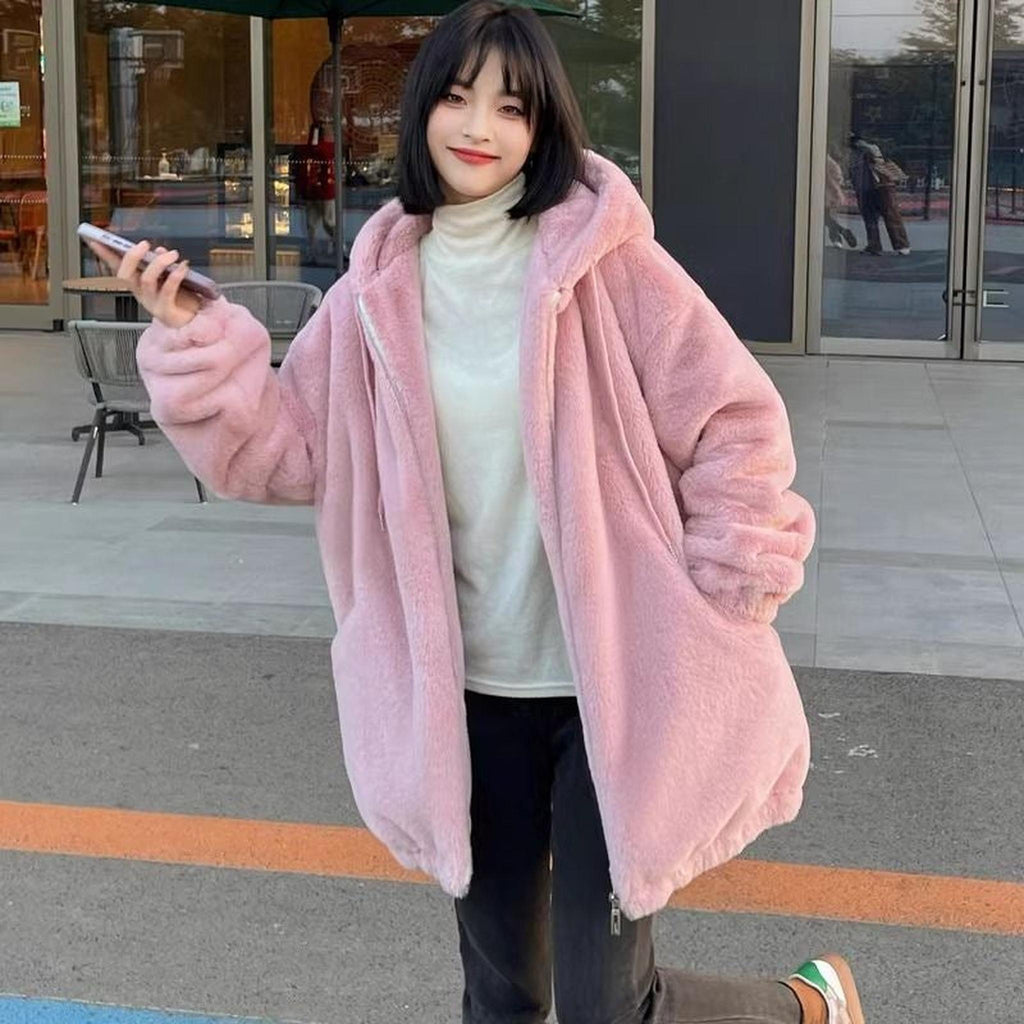 Horizon Essentials | Reversible Plush Mid-Length Coat