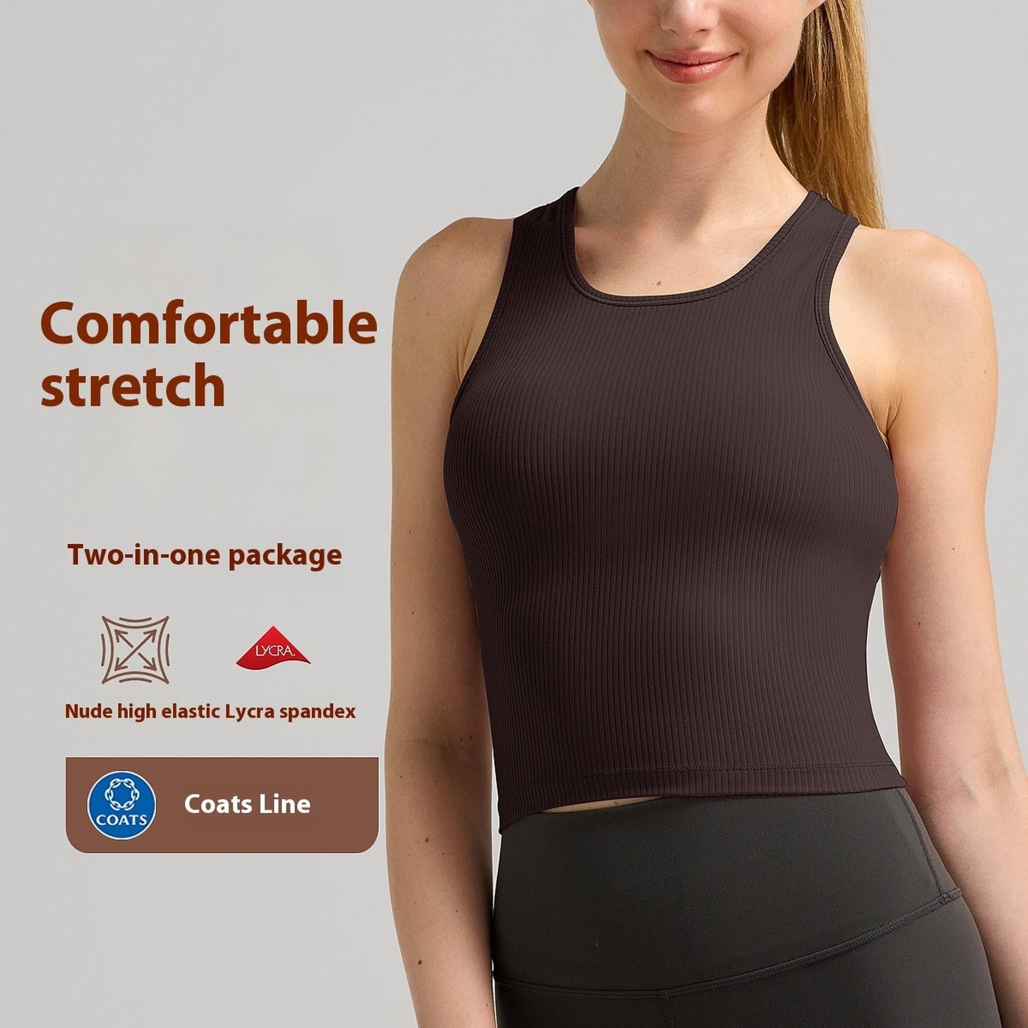 Horizon Essentials | Ribbed Quick-Drying Ladies Sports Vest