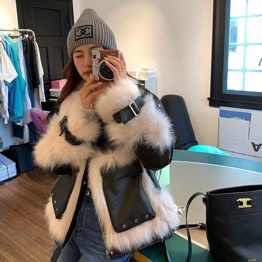 Horizon Essentials | Sense Premium Fox Fur Leather Coat