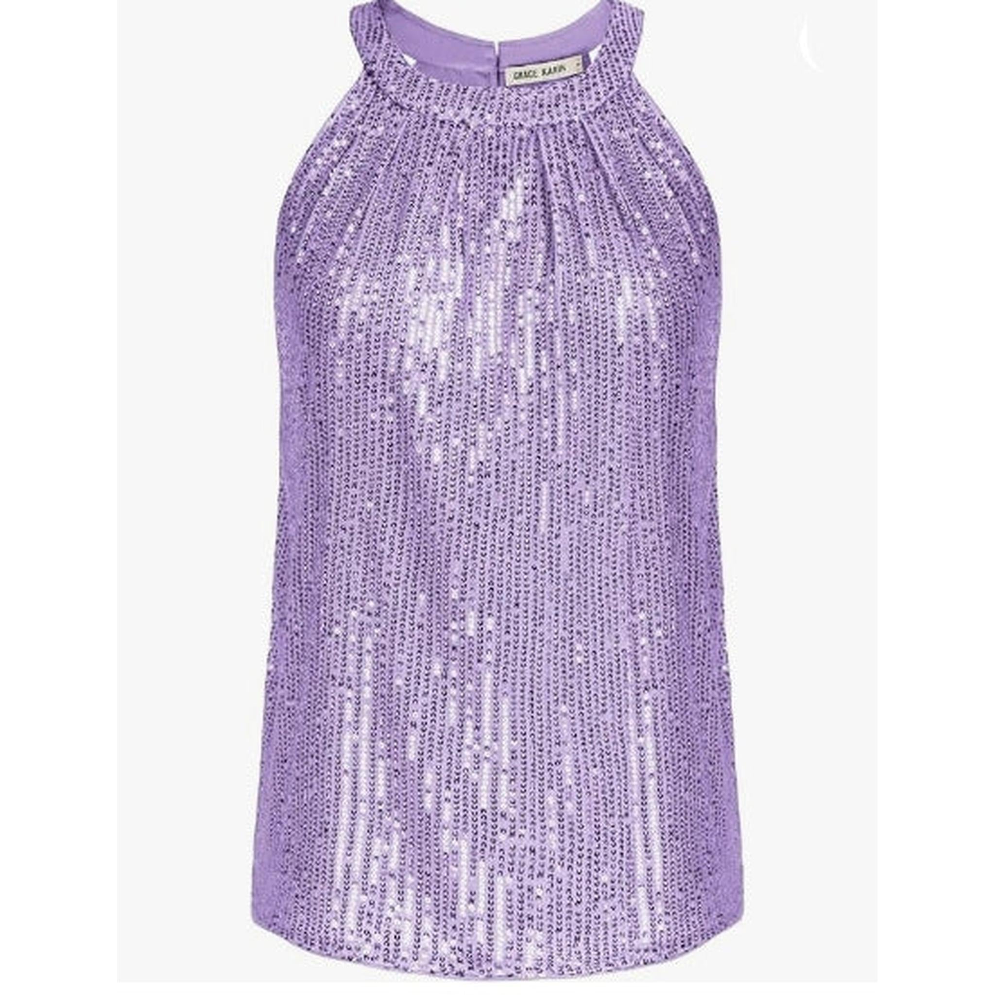 Horizon Essentials | Sequin Halter Camisole Top Women