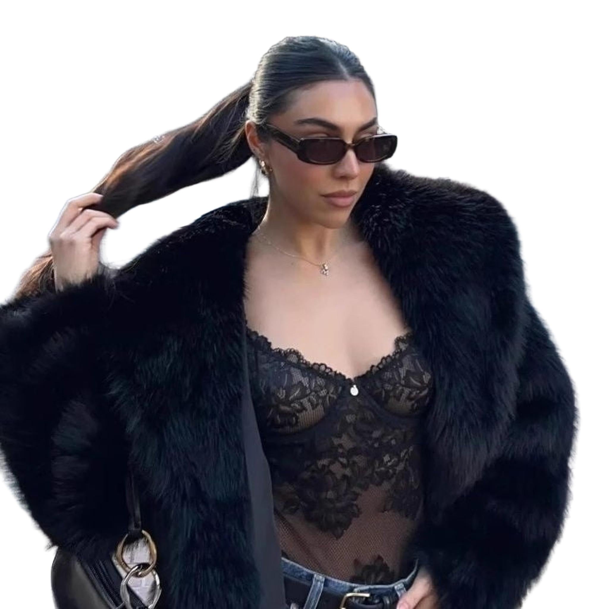 Horizon Essentials | Short Coat with Faux Fur Collar