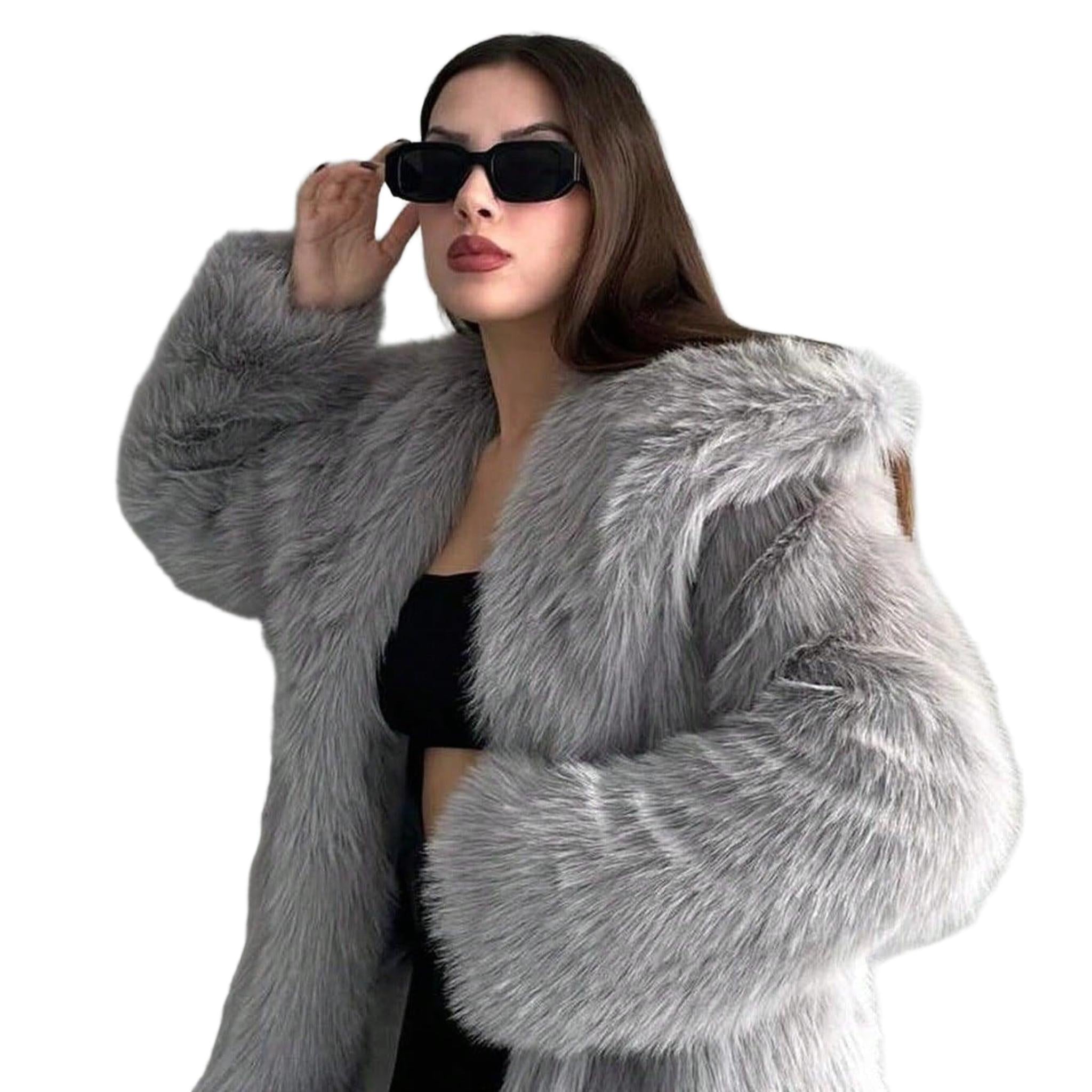 Horizon Essentials | Short Coat with Faux Fur Collar