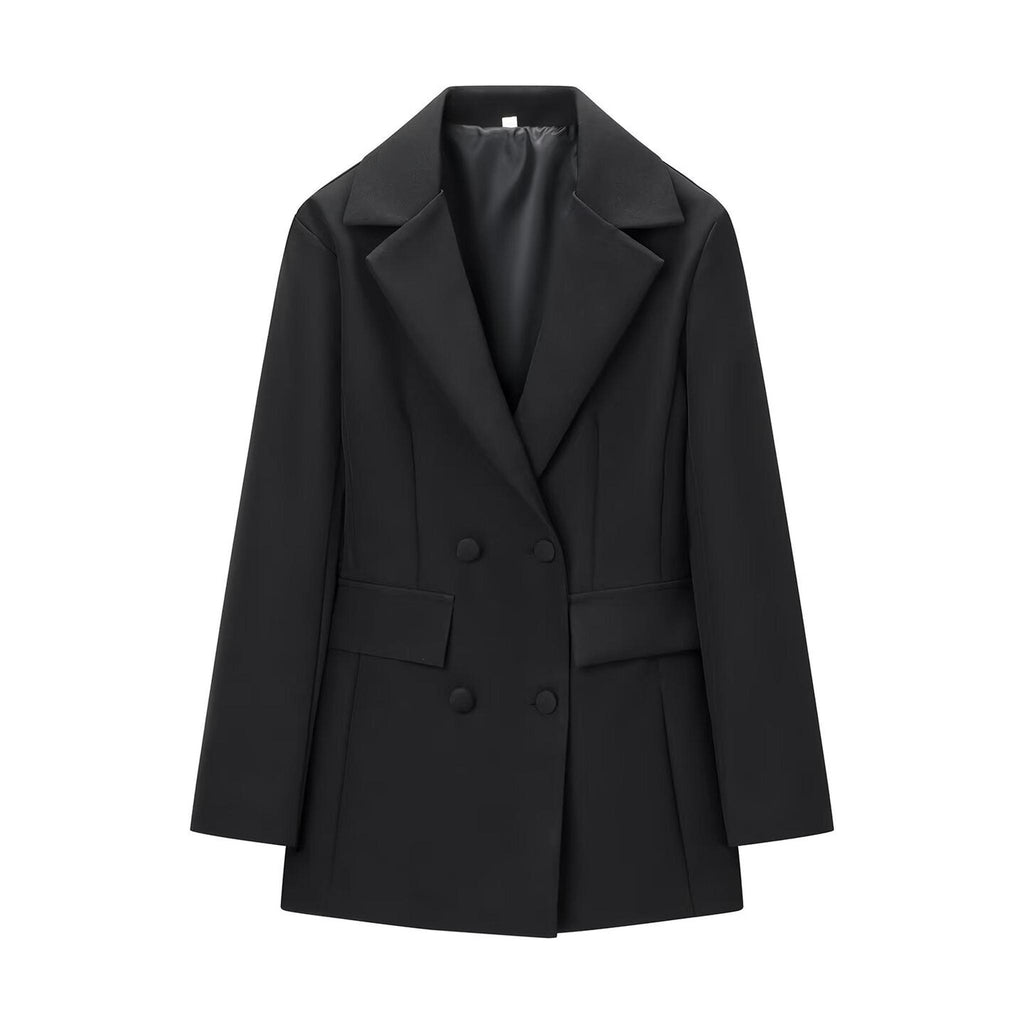 Horizon Essentials | Slim-Fit Deep V Midi Blazer